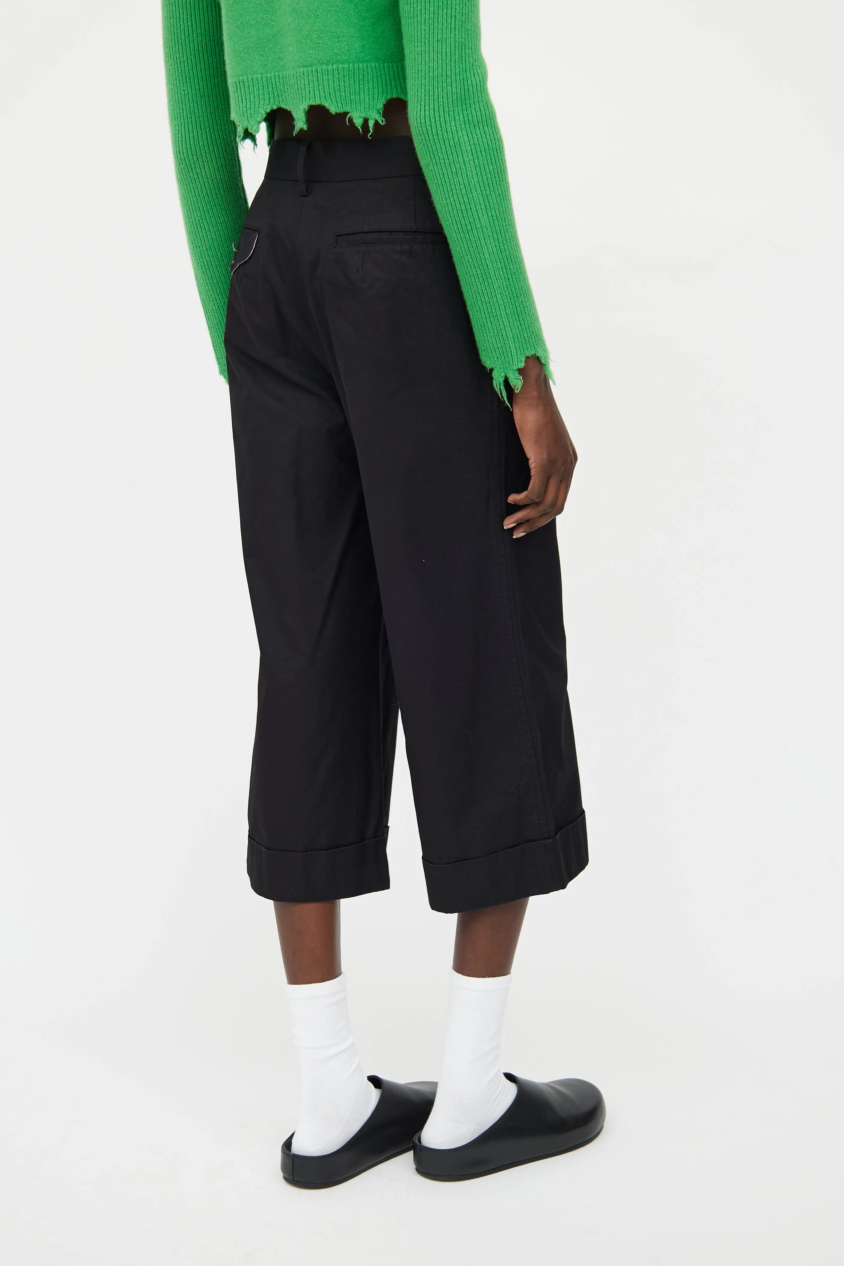 2007 Pleated Cuffed Crop Pant