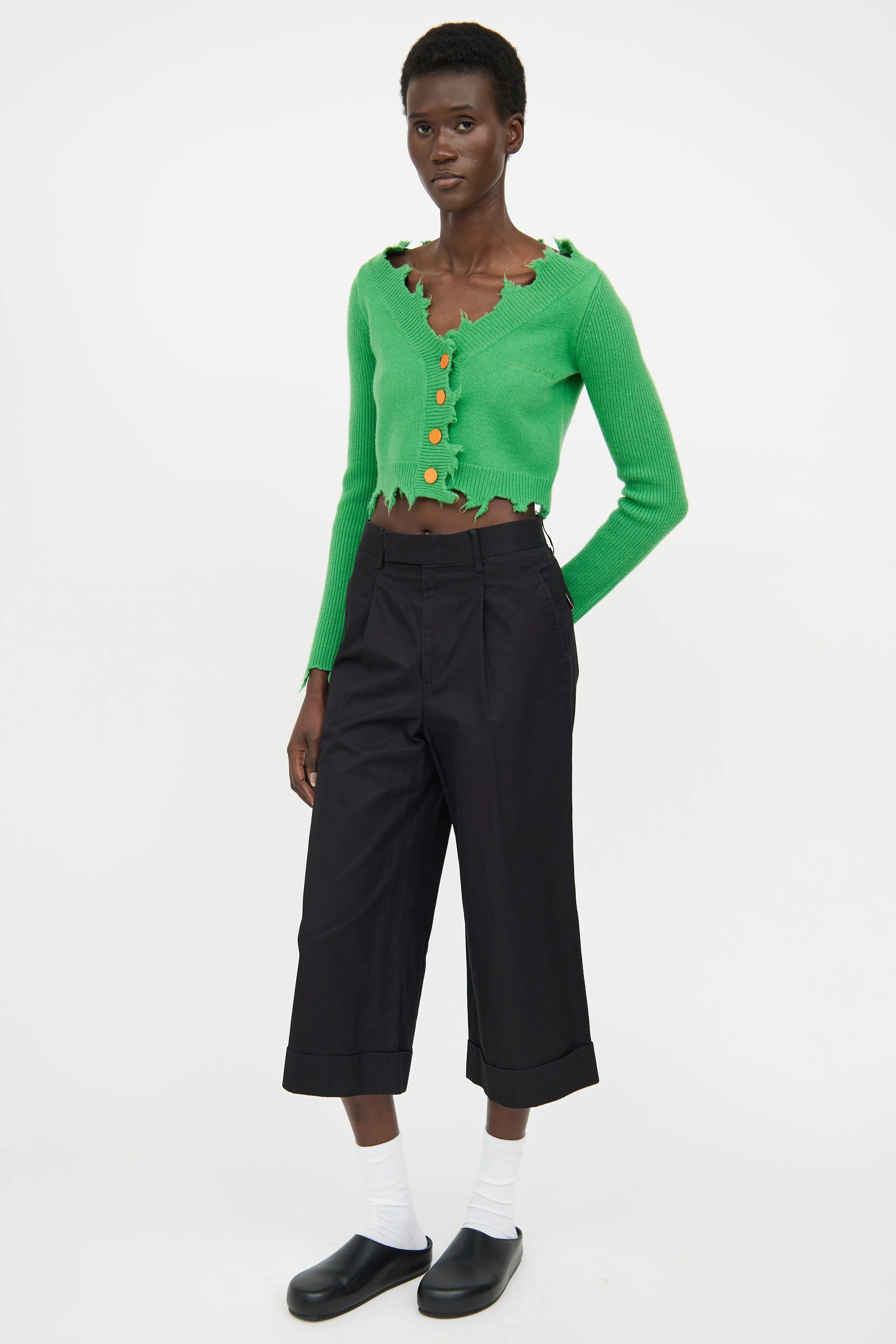 2007 Pleated Cuffed Crop Pant