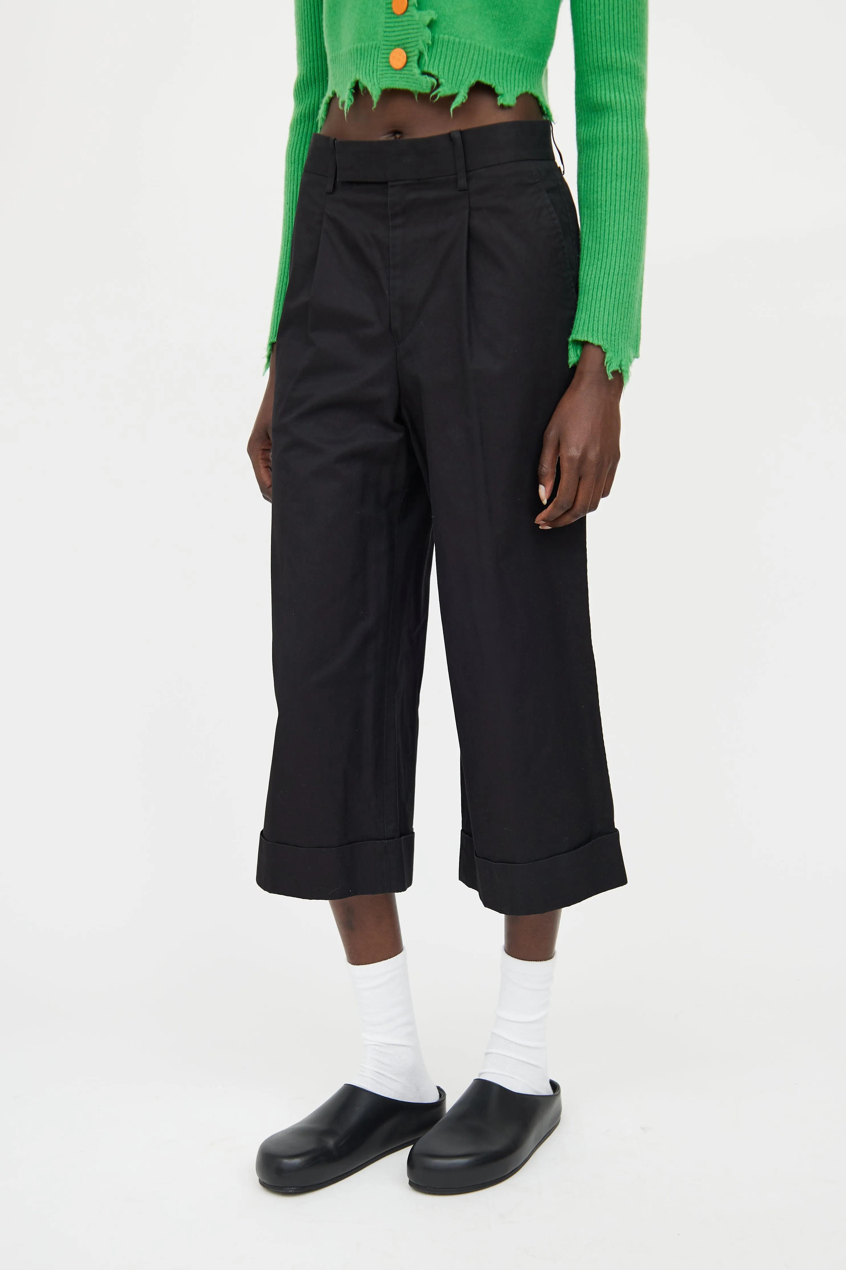 2007 Pleated Cuffed Crop Pant