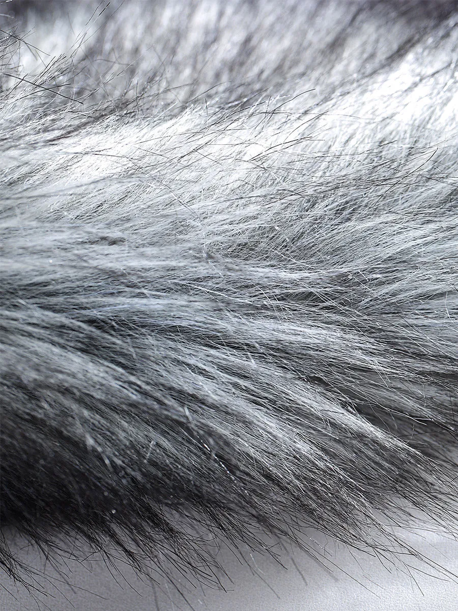 2025 Grey Imitation Rabbit Fur Shawl Wedding Faux Fur Cape