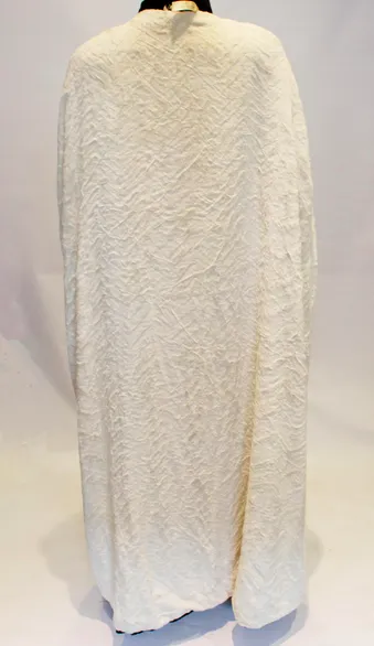 A Vintage 1960s Marshall and Snellgrove Black Silk Velvet Cape