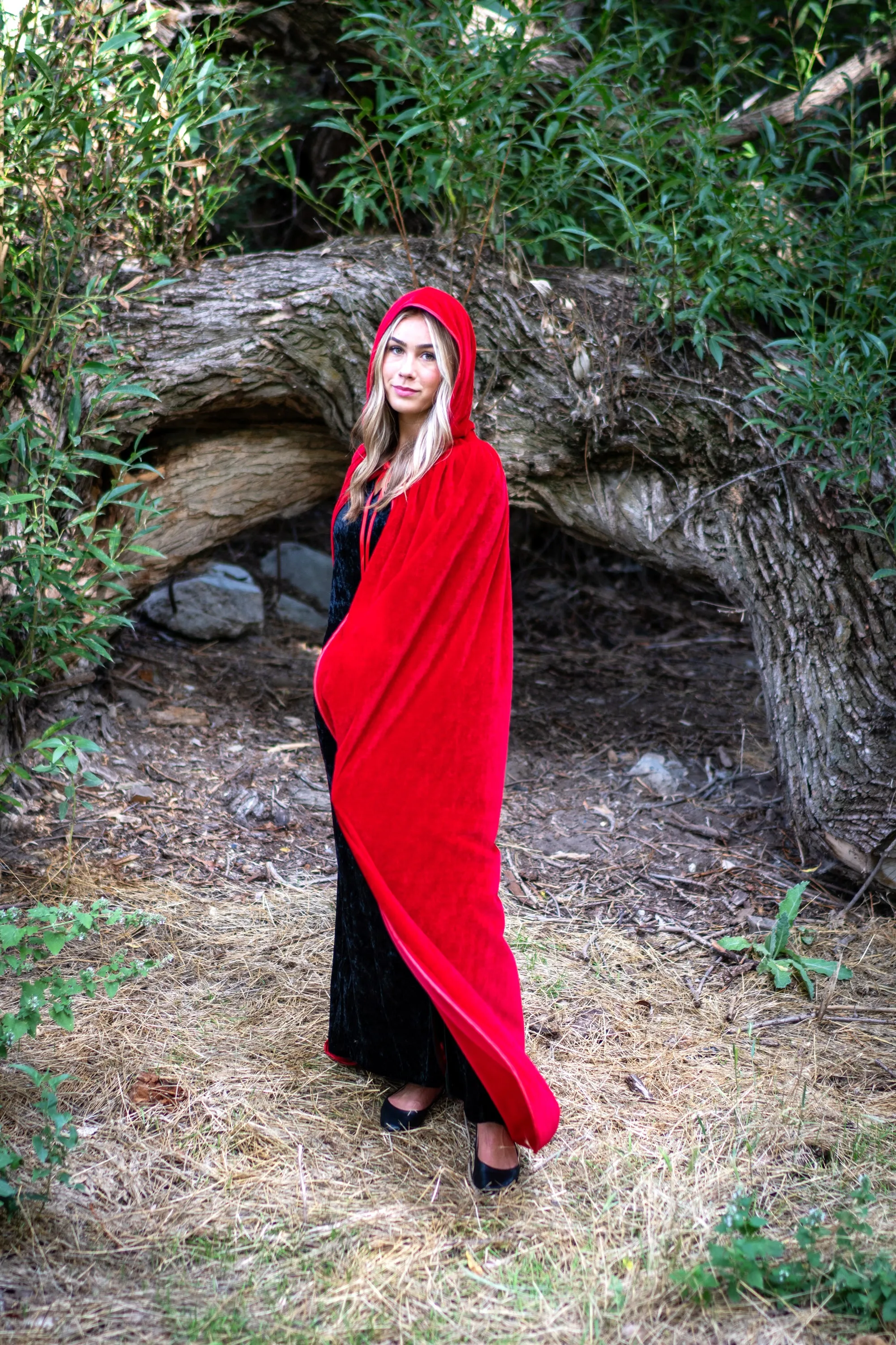 Adult Red Velvet Cloak