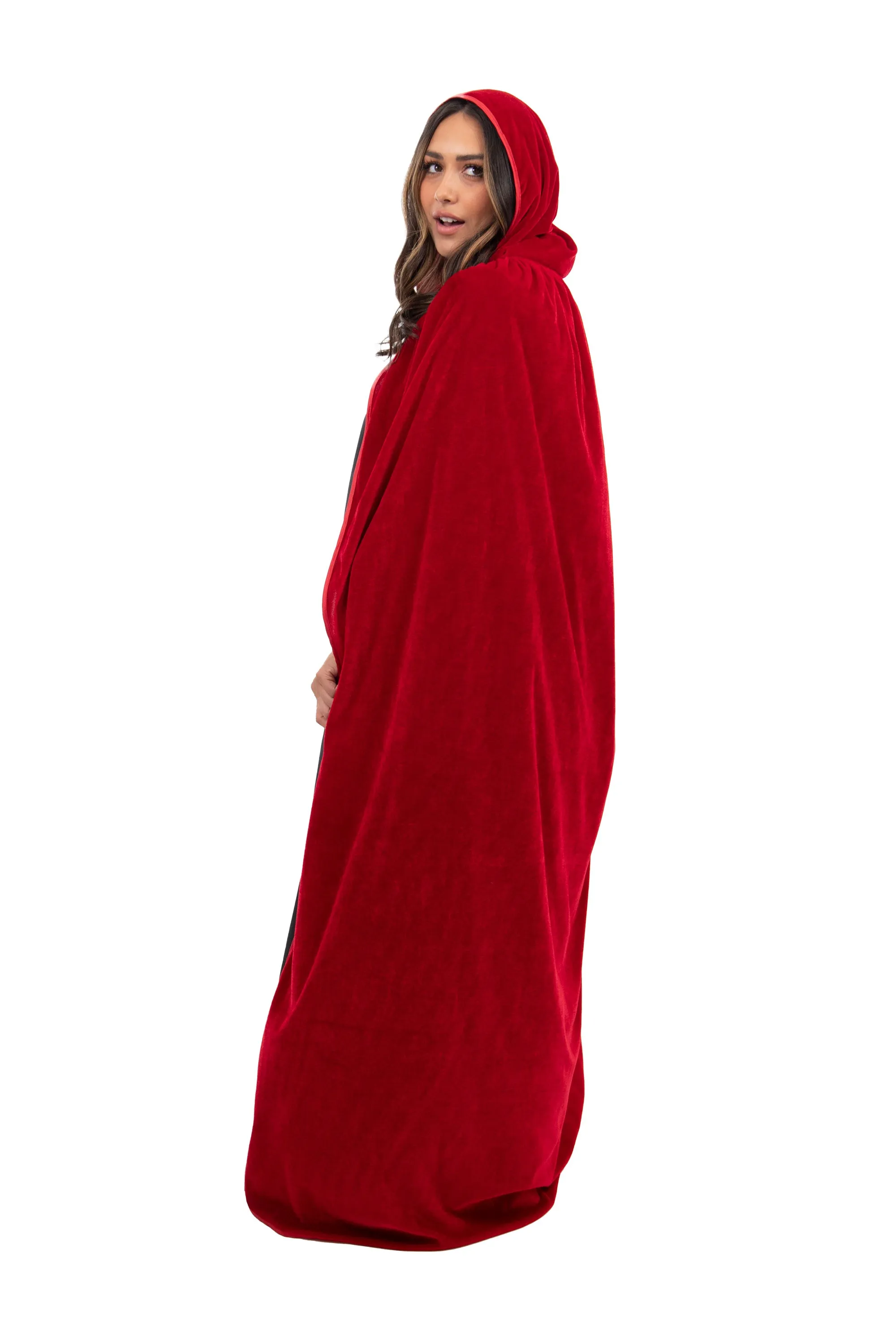 Adult Red Velvet Cloak