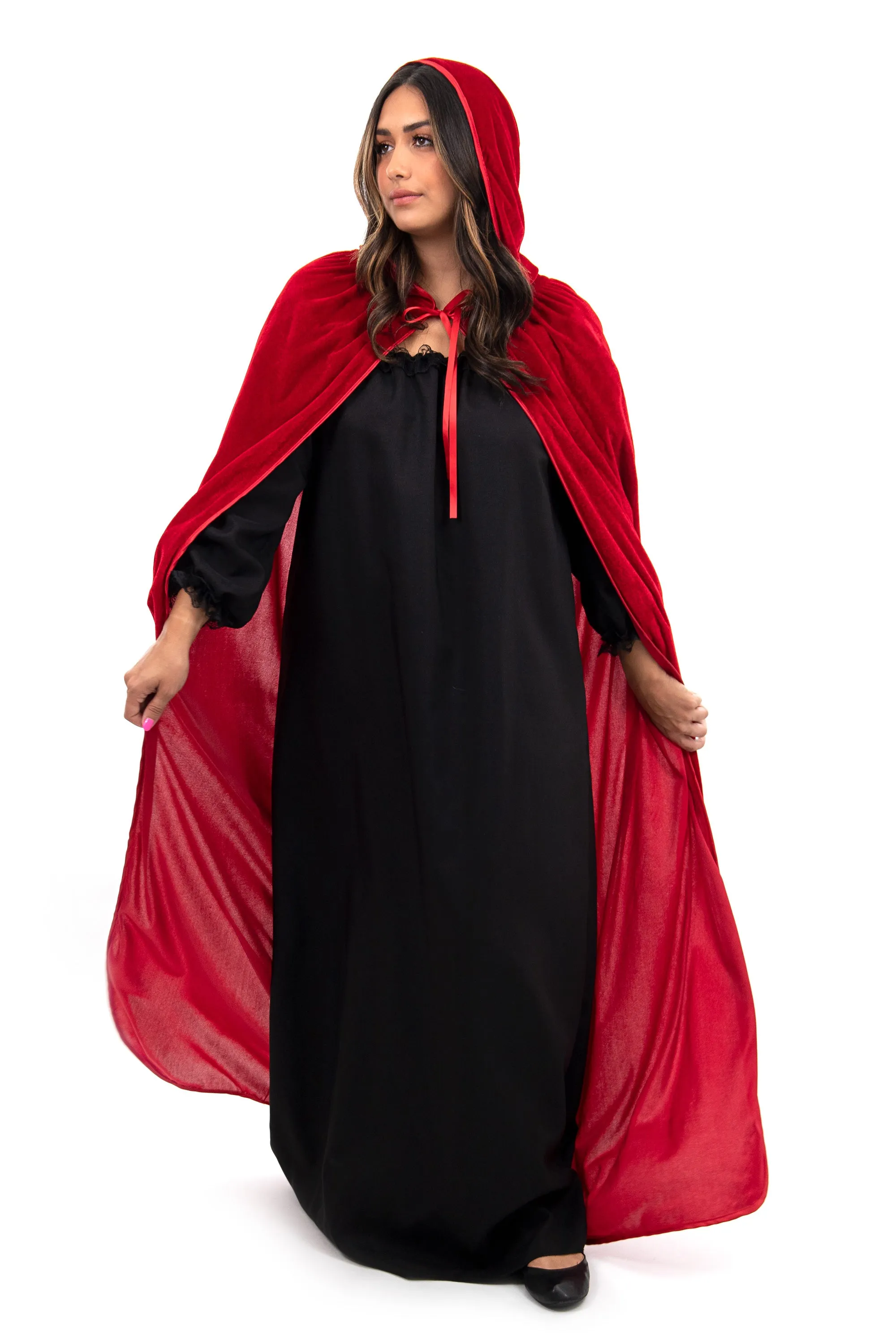 Adult Red Velvet Cloak