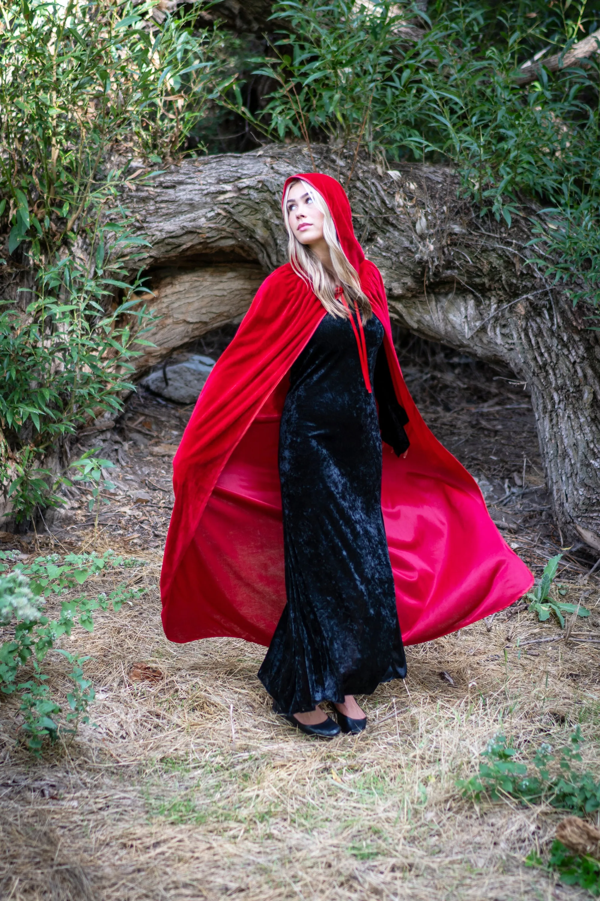 Adult Red Velvet Cloak
