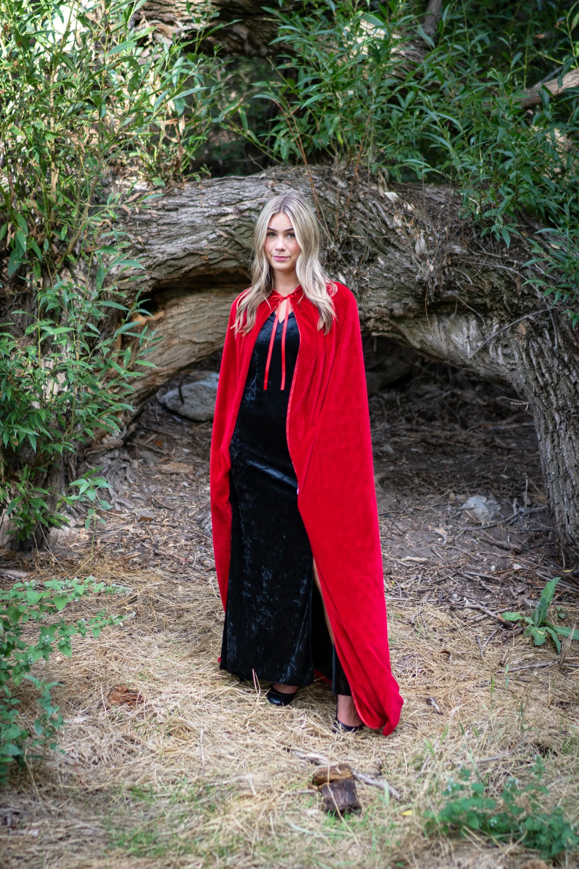 Adult Red Velvet Cloak