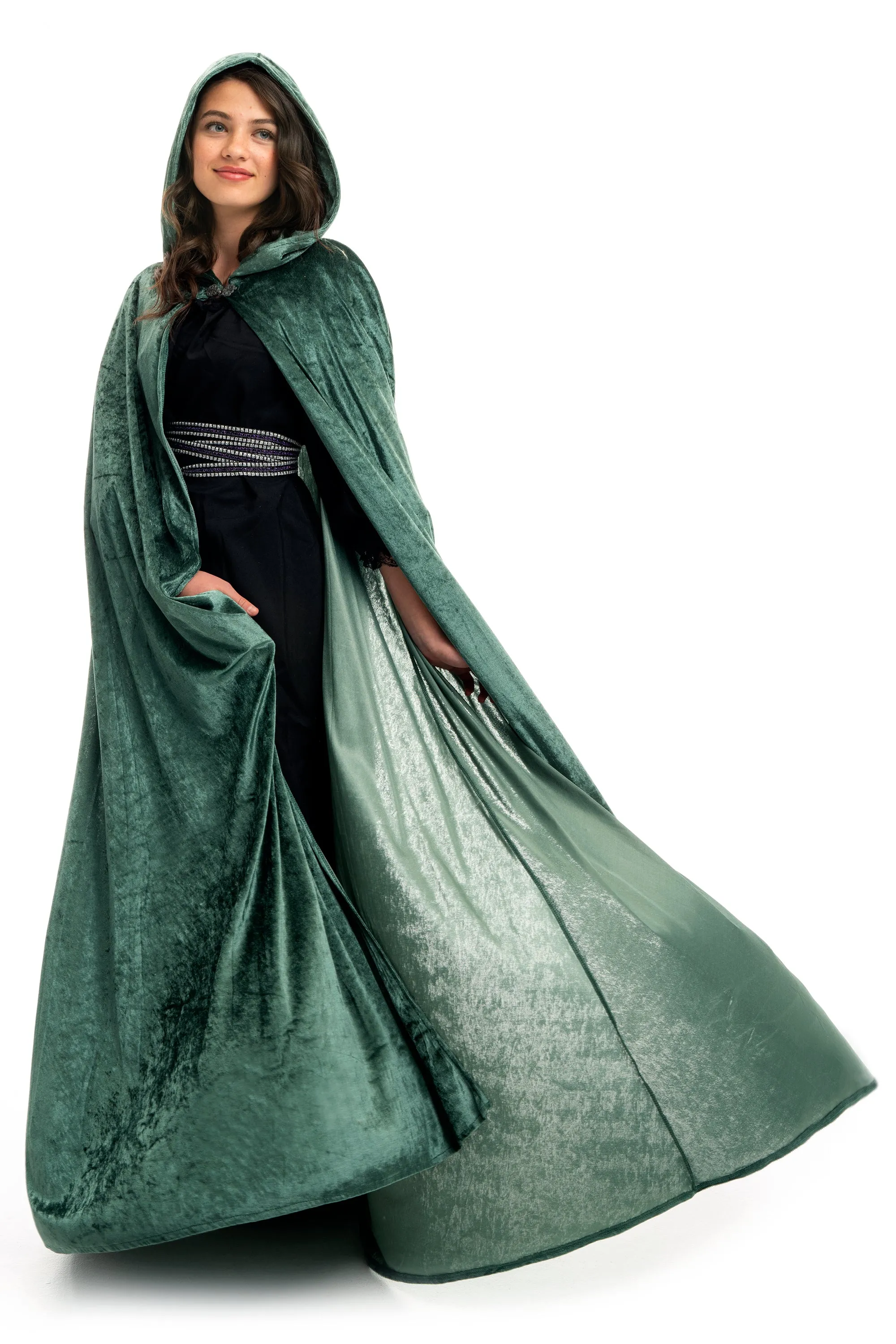 Adult Woodland Green Cloak