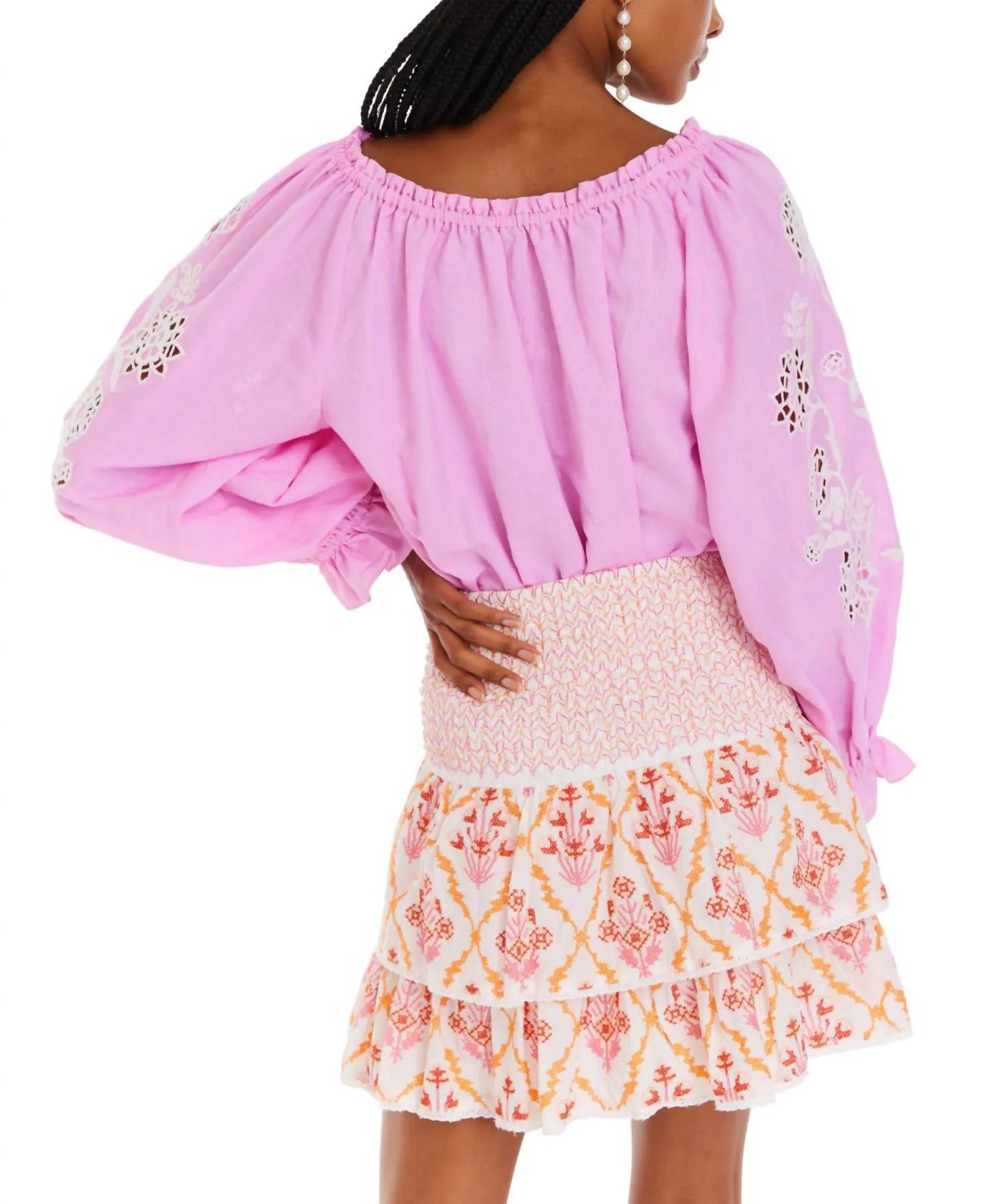 Allison New York - Embroidered tinsley top