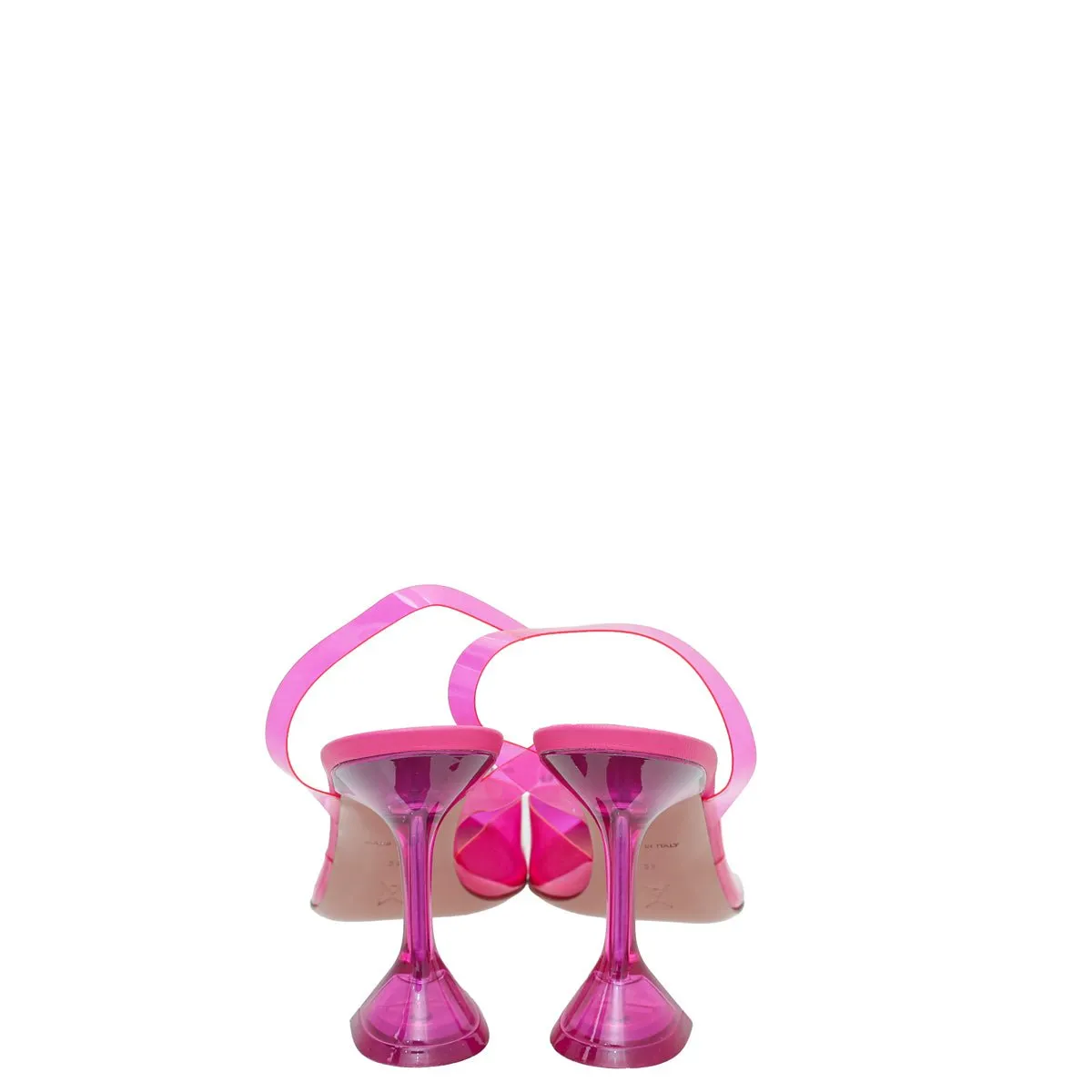 Amina Muaddi Pink Begum PVC Slingback 39