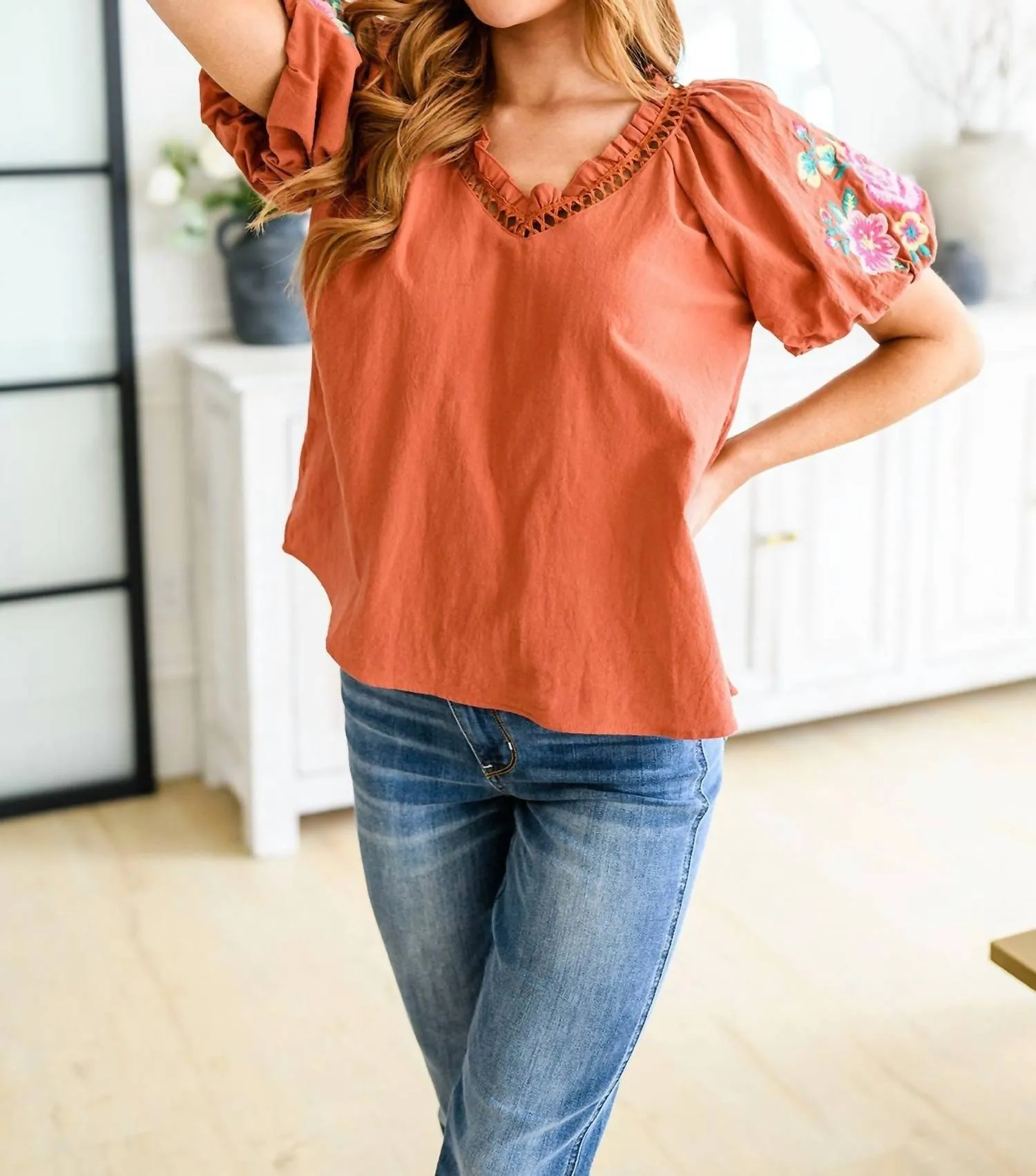 Andree By Unit - Luisa Embroidered Blouse