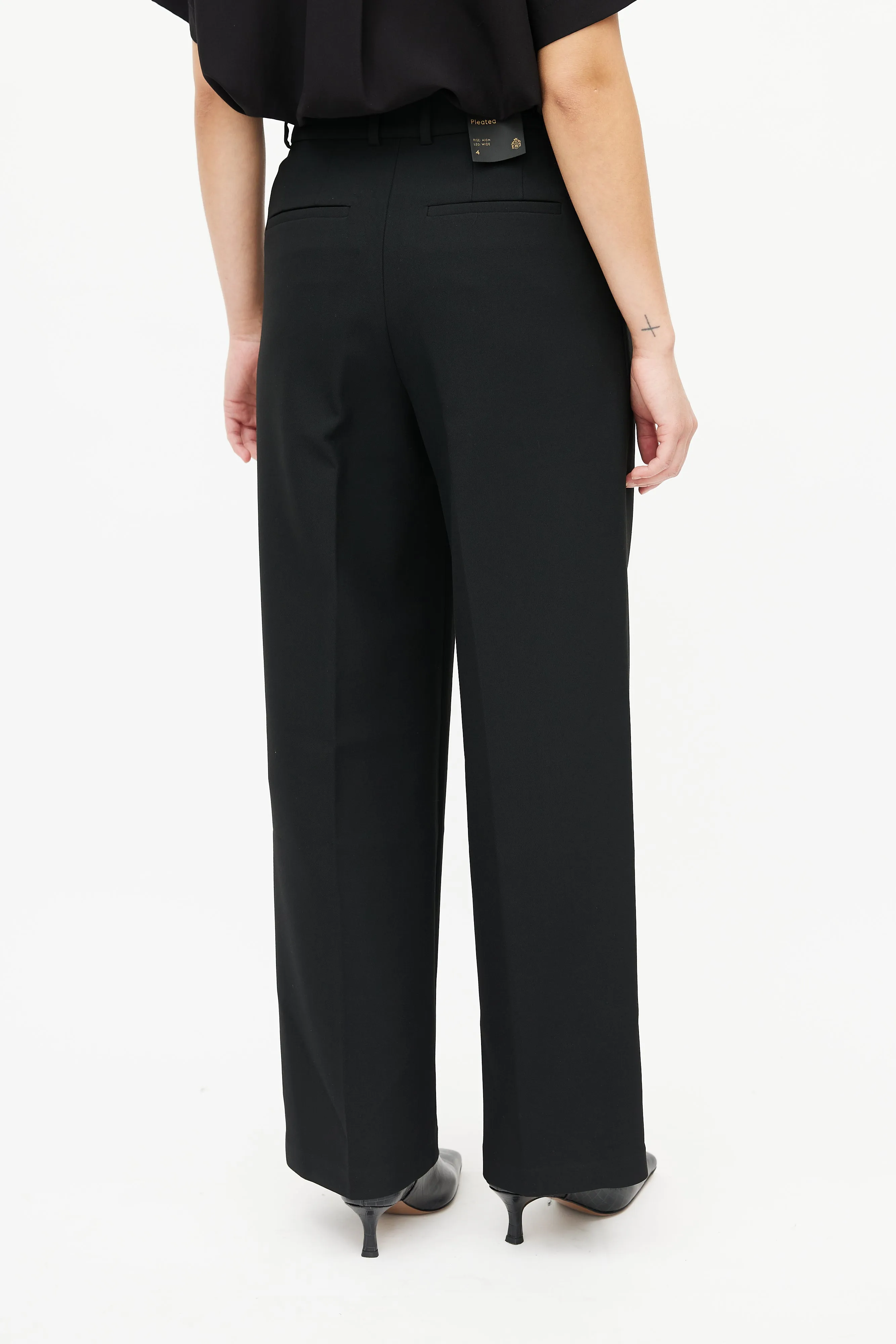Babaton Black Pleated Trouser