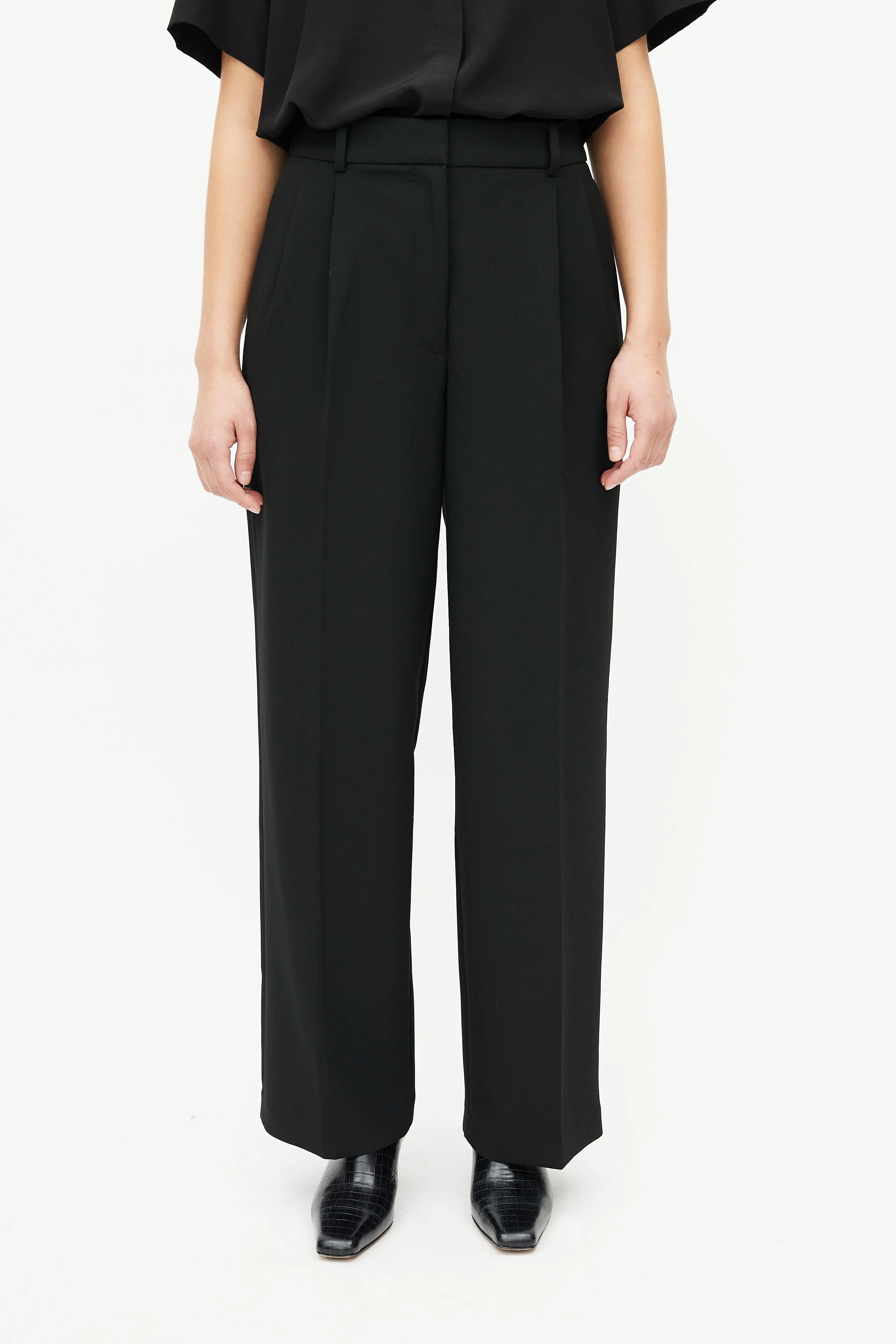 Babaton Black Pleated Trouser