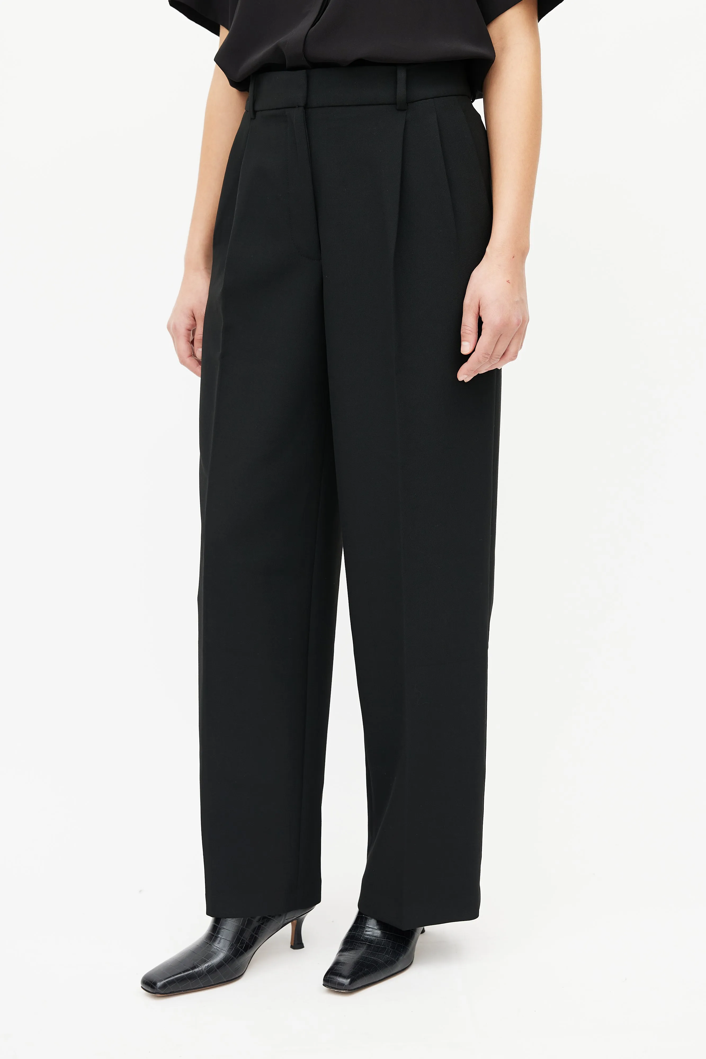 Babaton Black Pleated Trouser