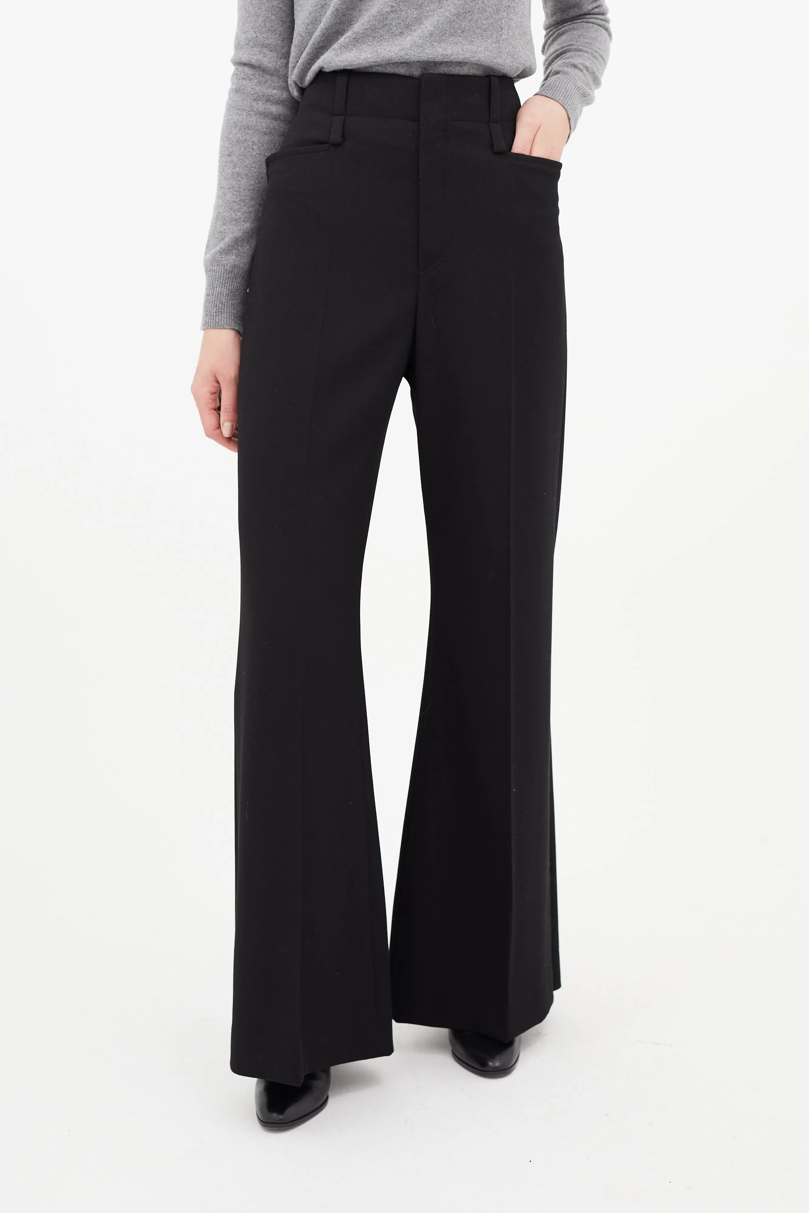 Black Pleated Trouser