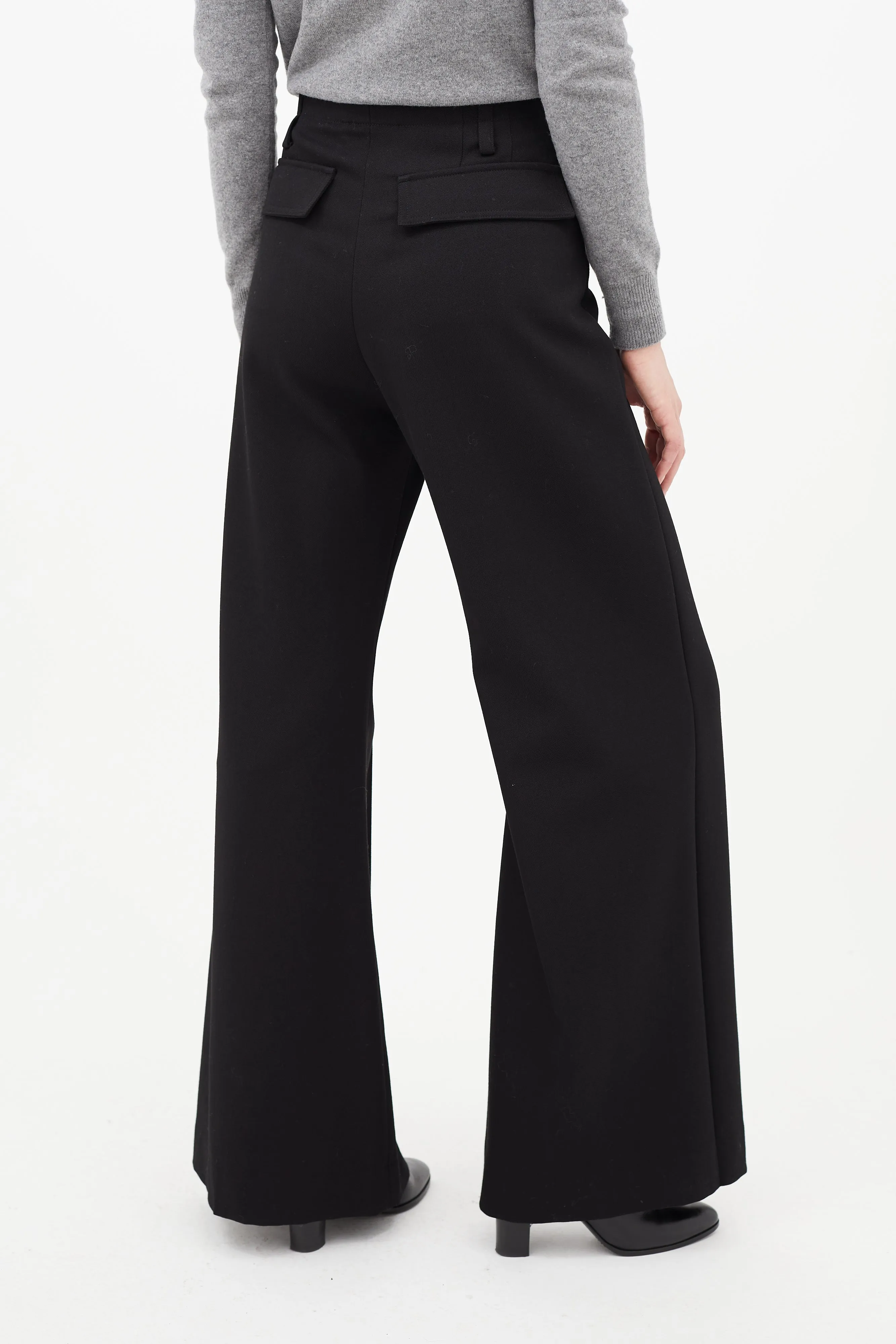 Black Pleated Trouser