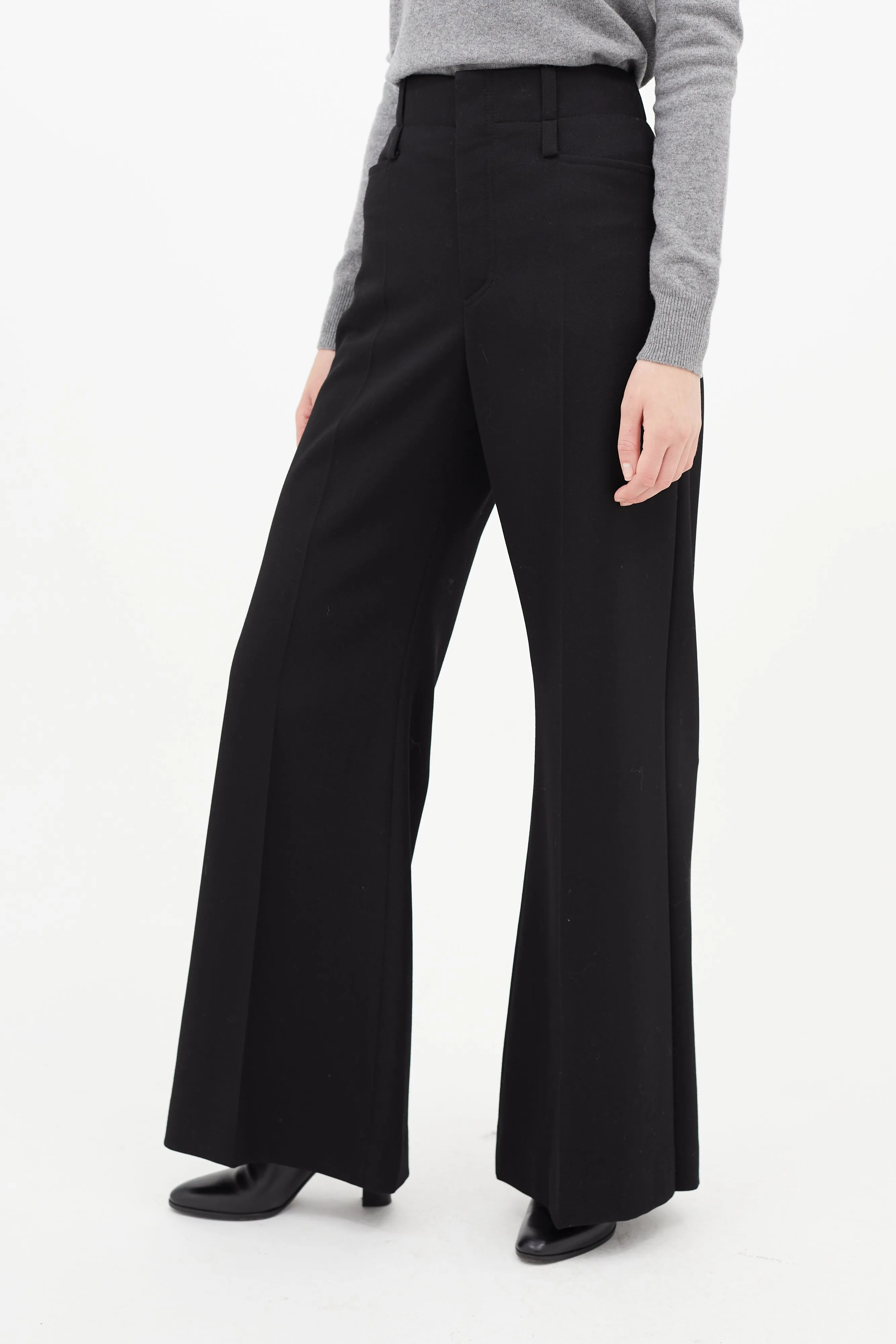 Black Pleated Trouser