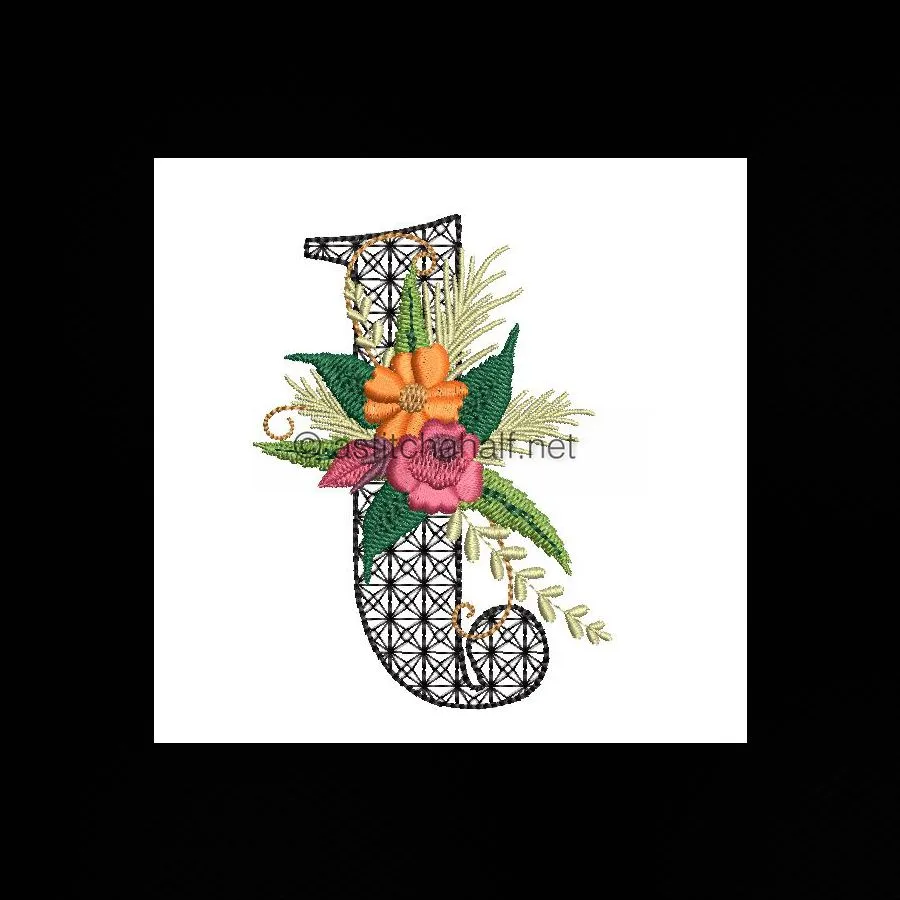 Black Velvet Monogram Number 1