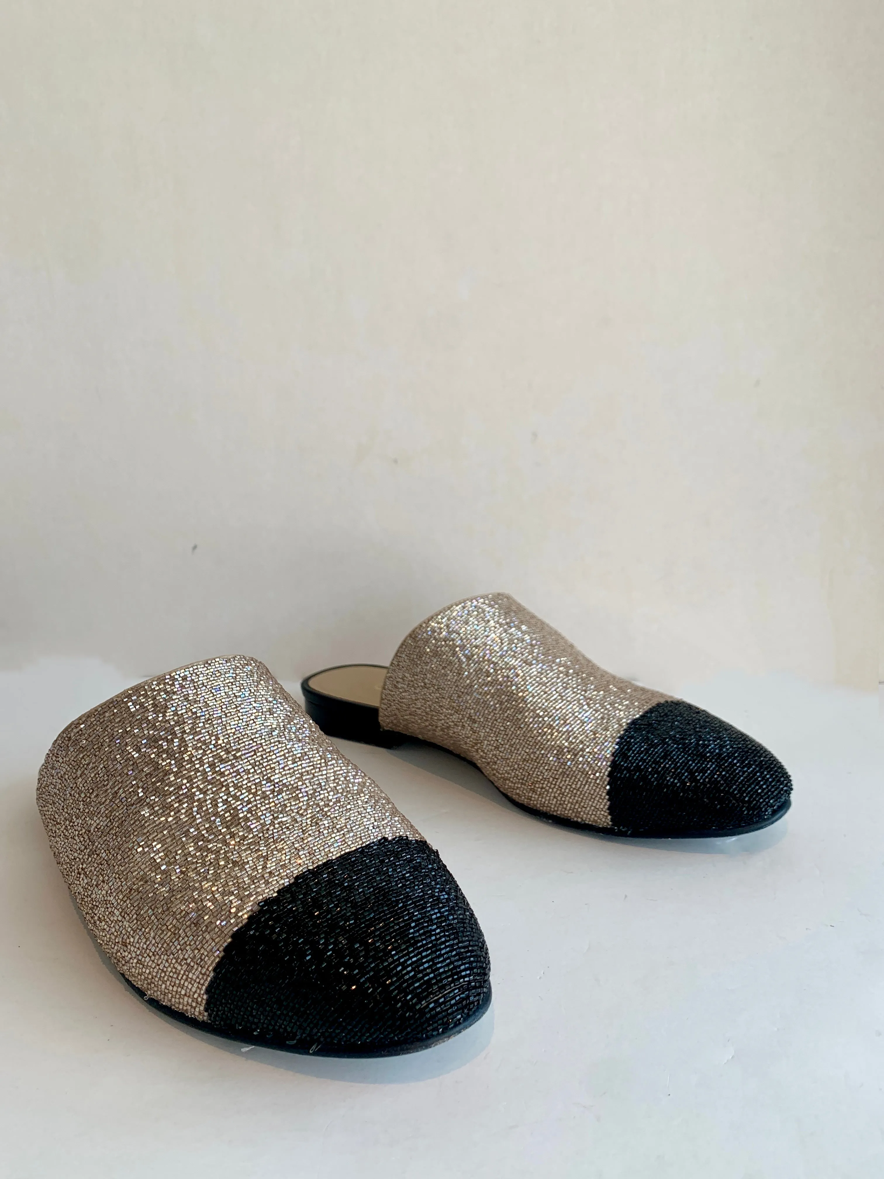 Chanel Cap-Toe Mules
