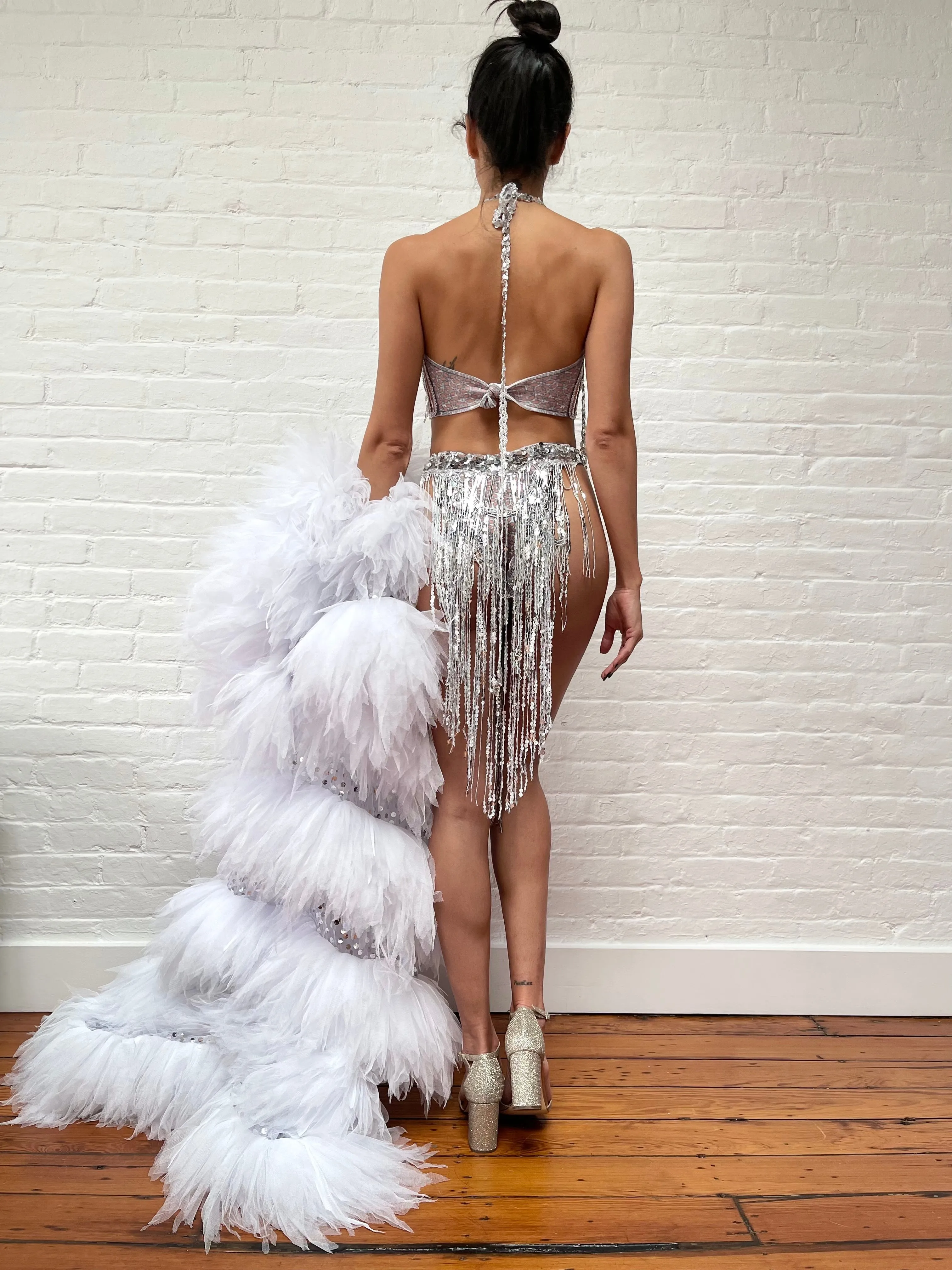 Divine Intervention Bikini And Long Cape Set