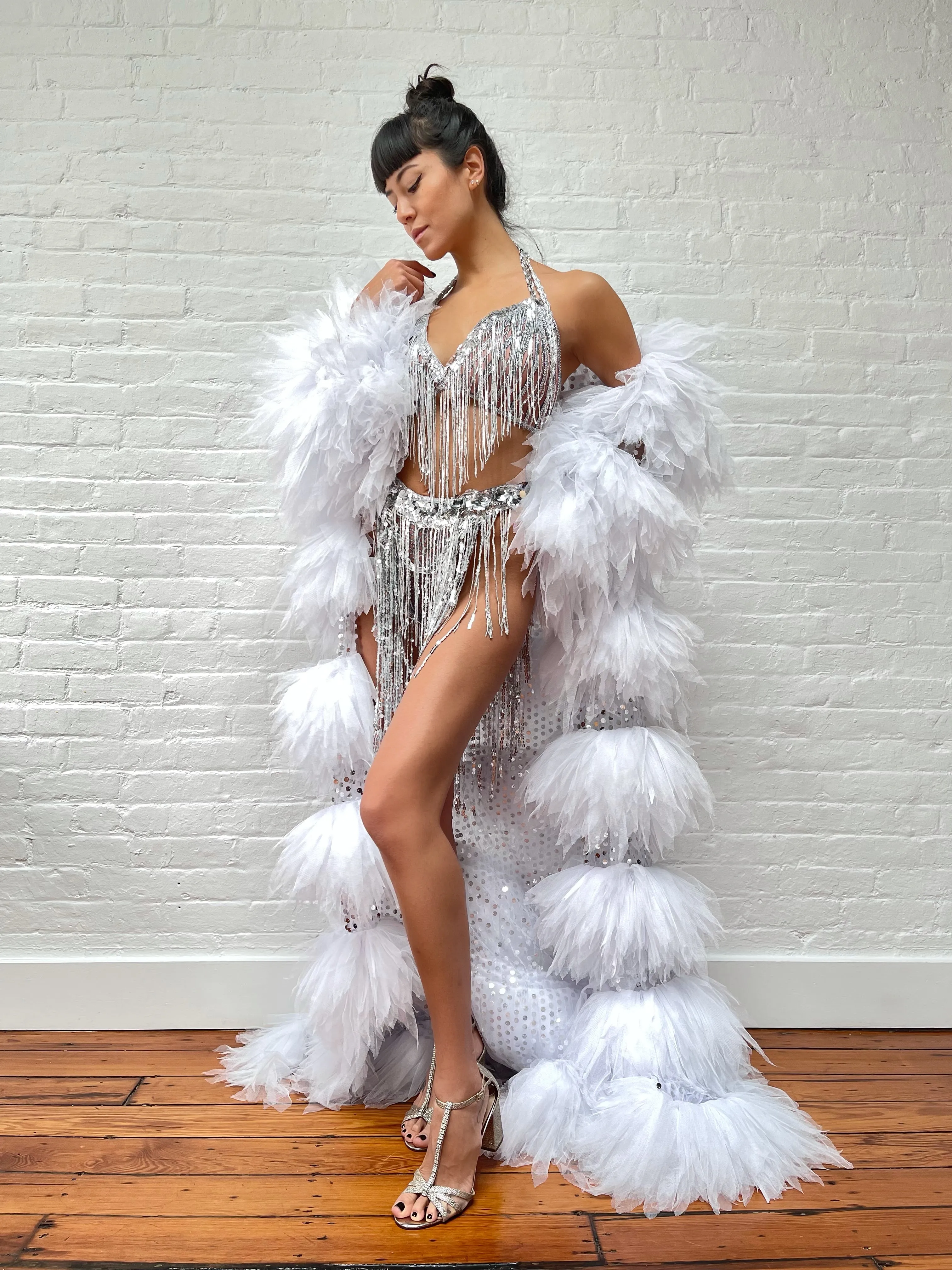 Divine Intervention Bikini And Long Cape Set