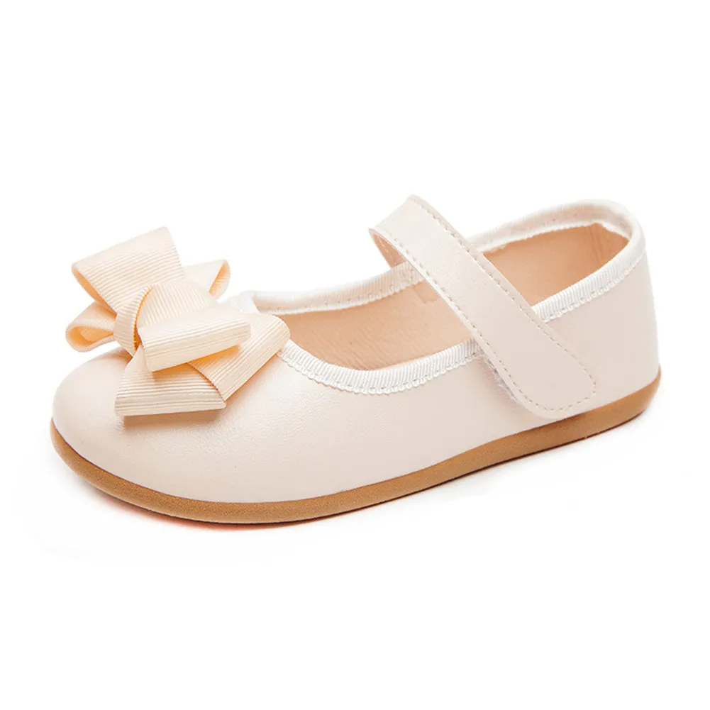 Dress Flats with Bowknot Ballerina Casual School Shoes for Girls