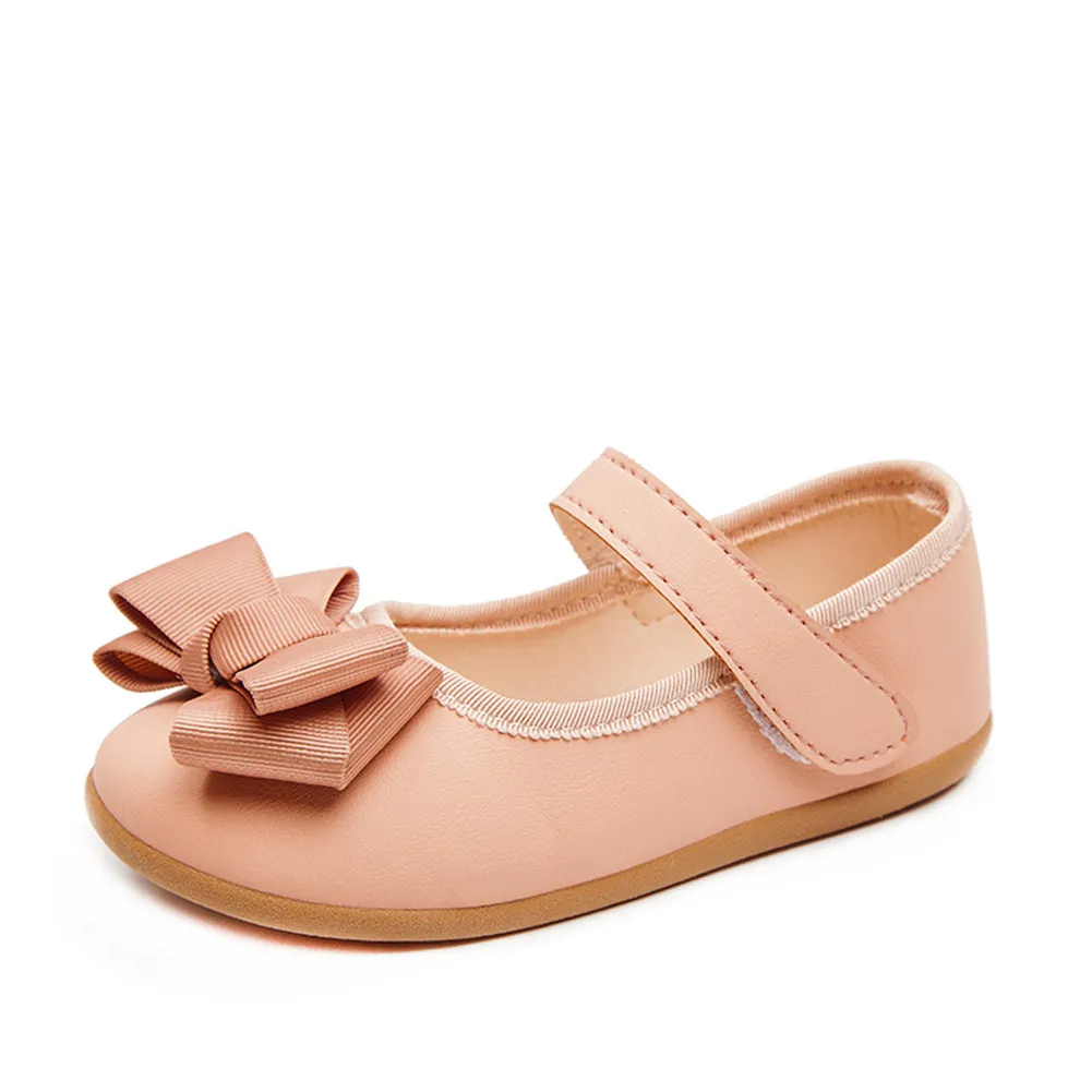 Dress Flats with Bowknot Ballerina Casual School Shoes for Girls