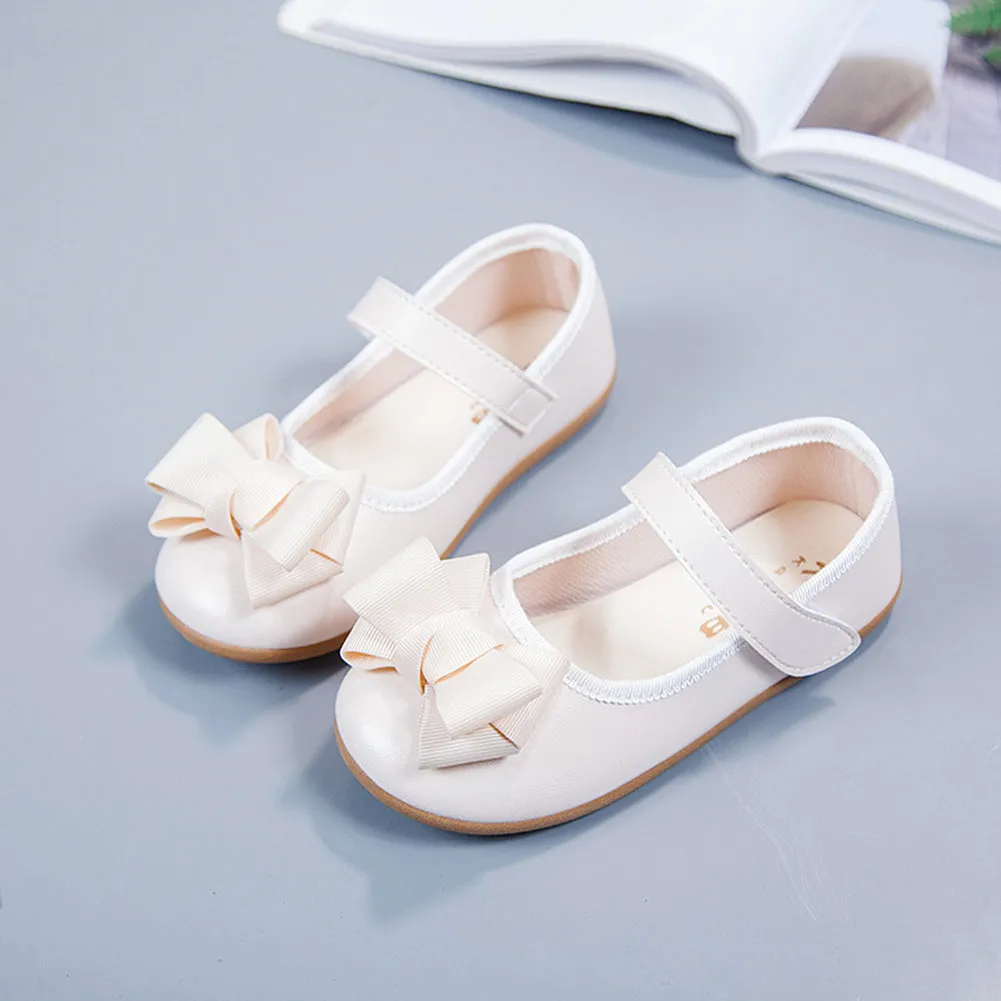Dress Flats with Bowknot Ballerina Casual School Shoes for Girls