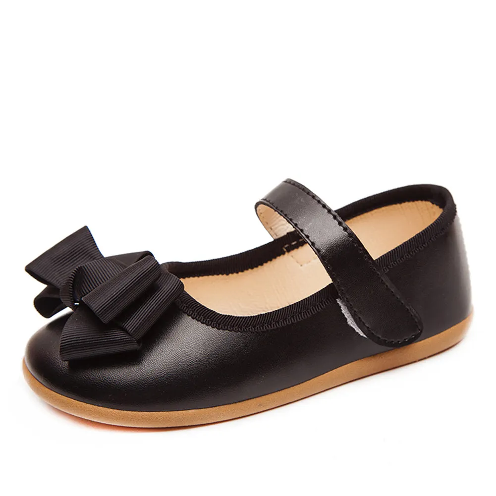 Dress Flats with Bowknot Ballerina Casual School Shoes for Girls