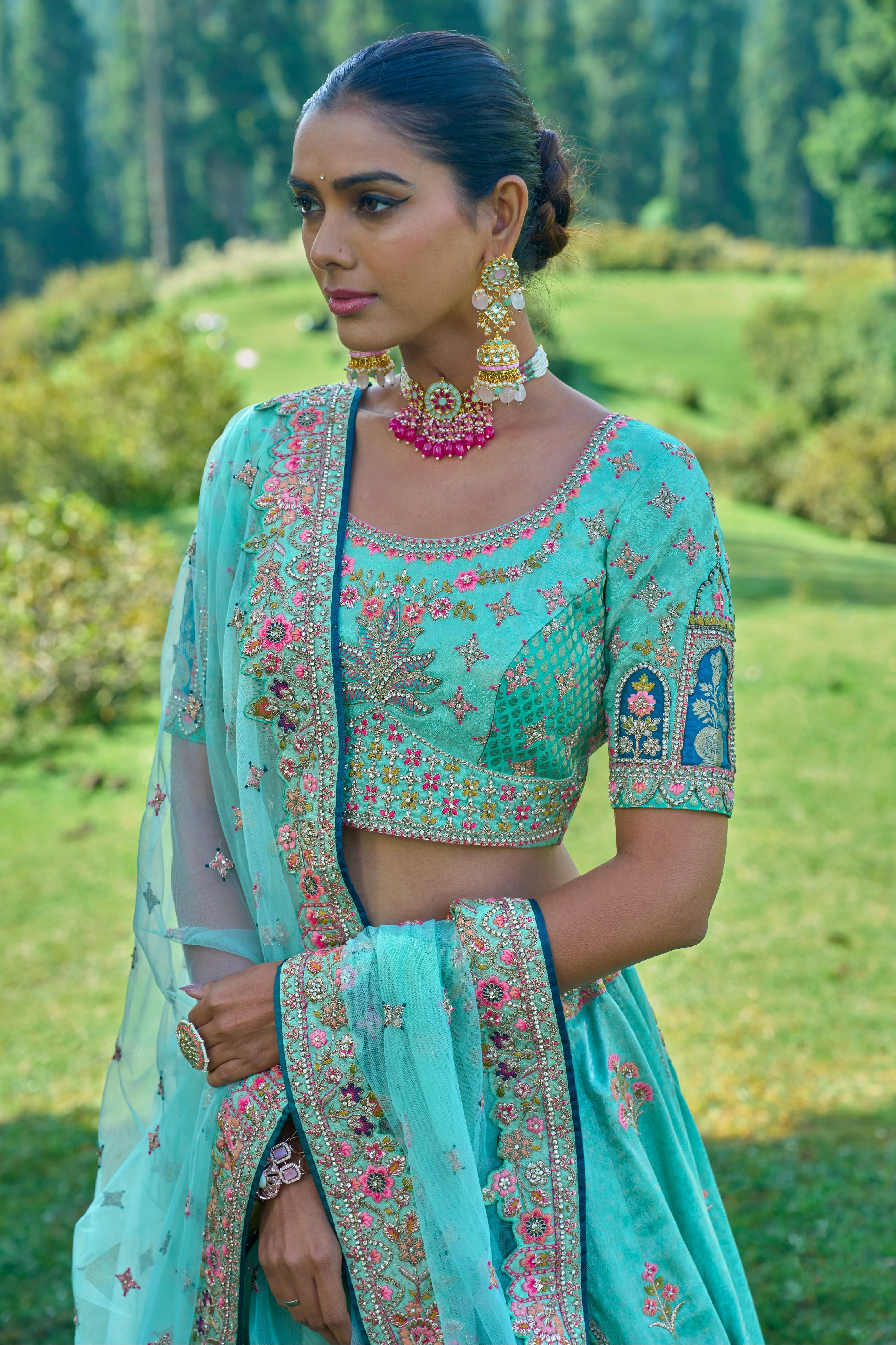Embrace Elegance with Designer Silk Occasion Wear Lehenga