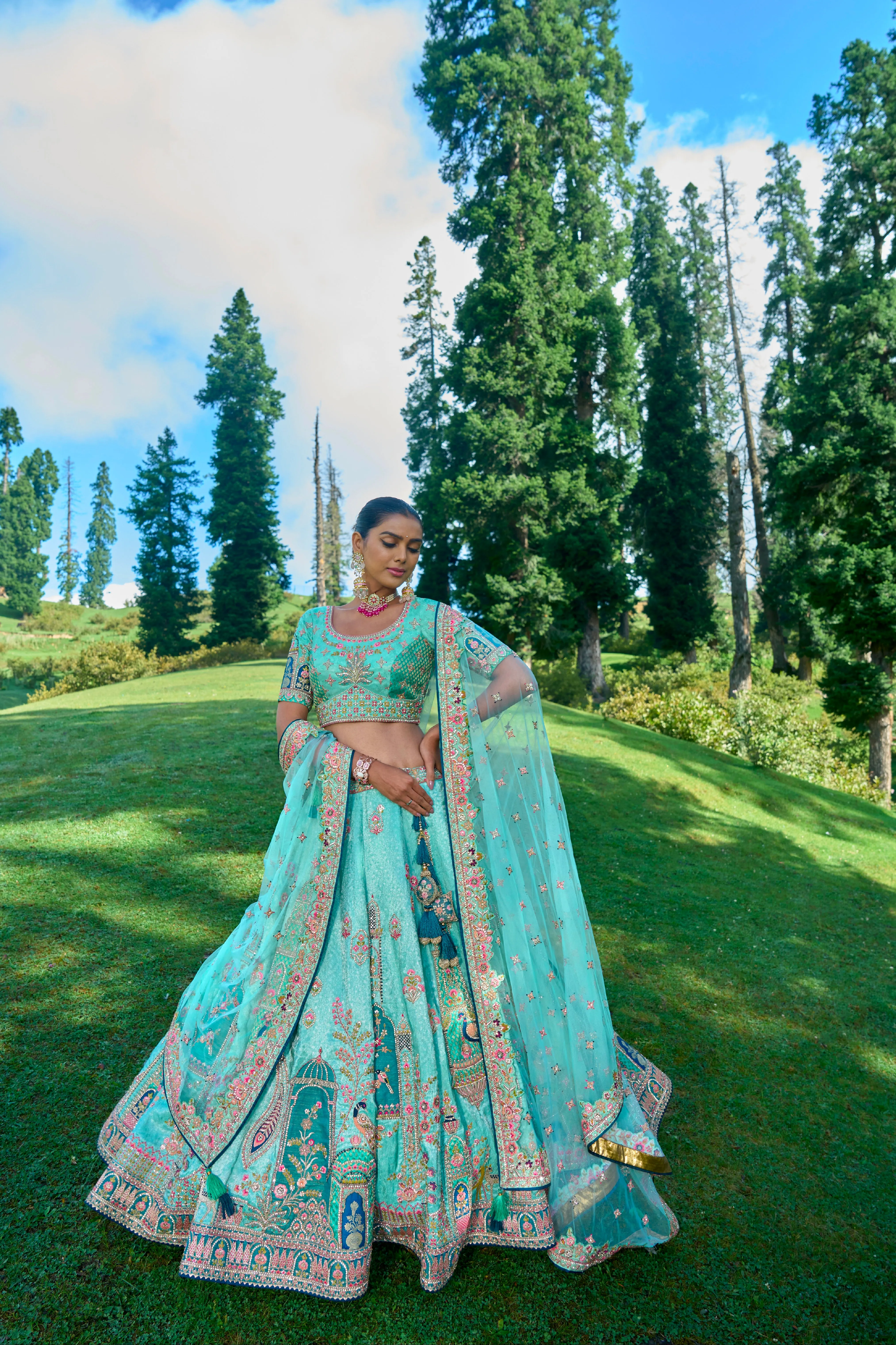 Embrace Elegance with Designer Silk Occasion Wear Lehenga