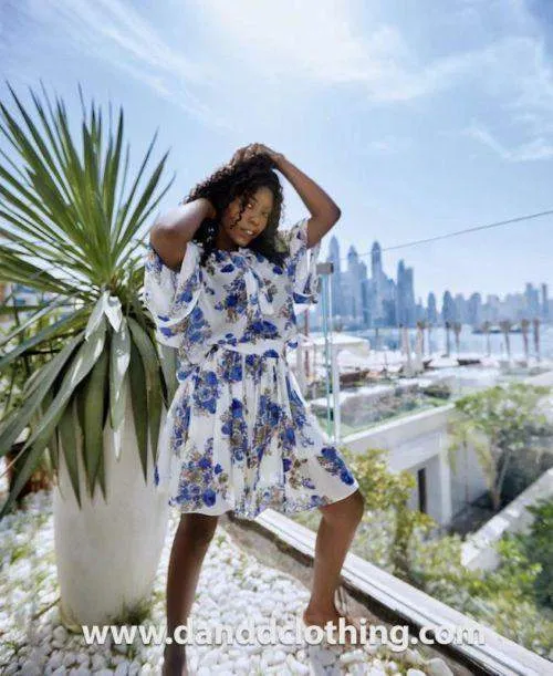 Light Blue Skirt and Top Set