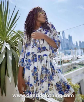 Light Blue Skirt and Top Set