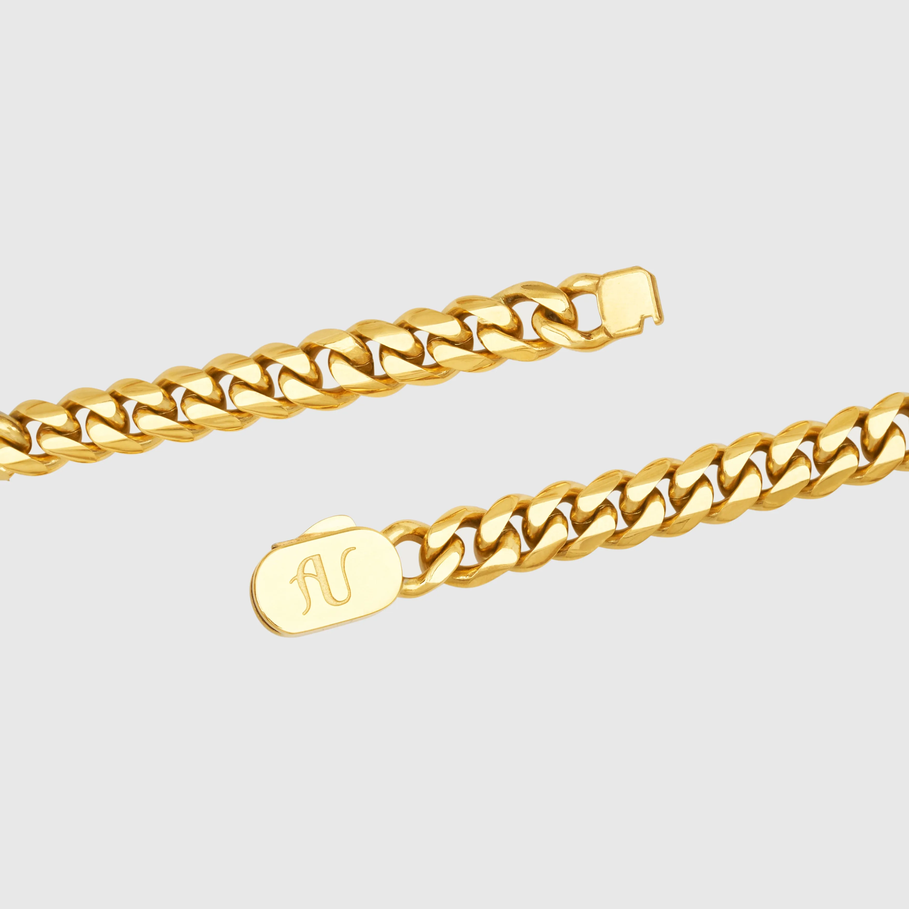 Mens Gold Bracelet - 8 mm