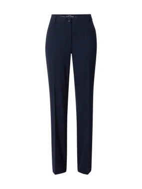 More & More Hanna Regular Pleated Pants, Navy Blue
