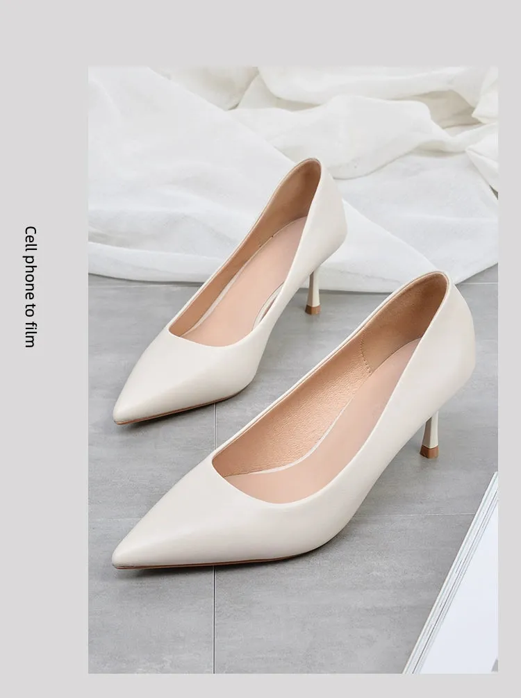 MRWEI Isolde Classic Nude Nurse Uniform Heels
