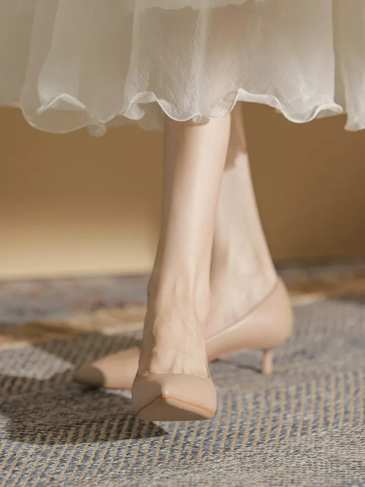 MRWEI Isolde Classic Nude Nurse Uniform Heels