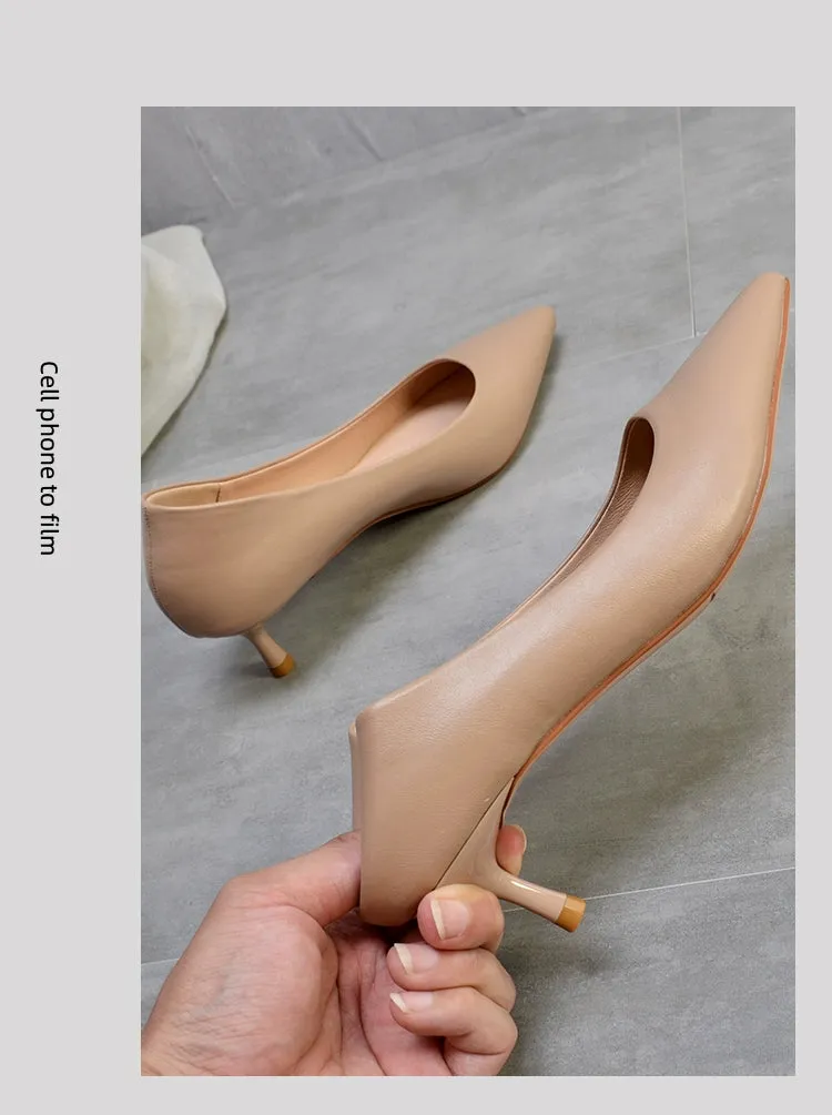 MRWEI Isolde Classic Nude Nurse Uniform Heels