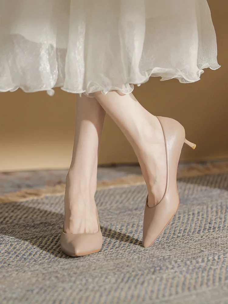 MRWEI Isolde Classic Nude Nurse Uniform Heels