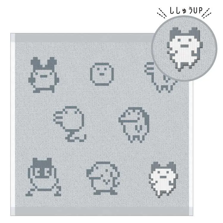[NEW] Tamagotchi Mini Jacquard Towel 2024 Kamio Japan [Made in China]