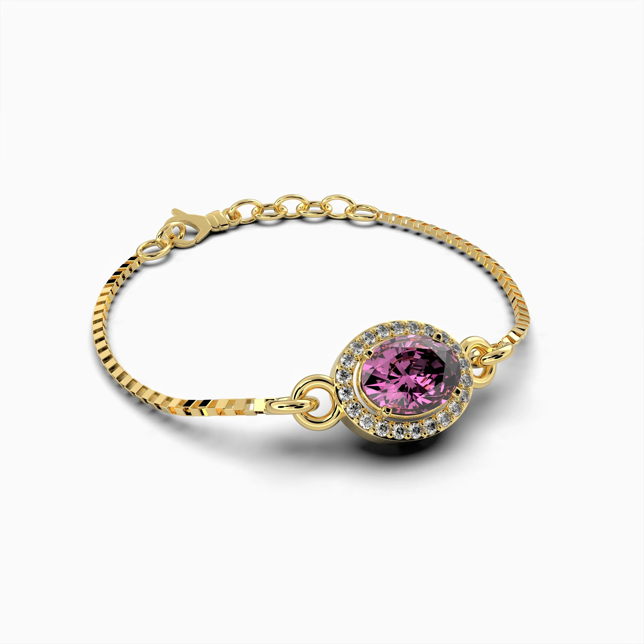 Pink Sapphire Bracelets - Kira