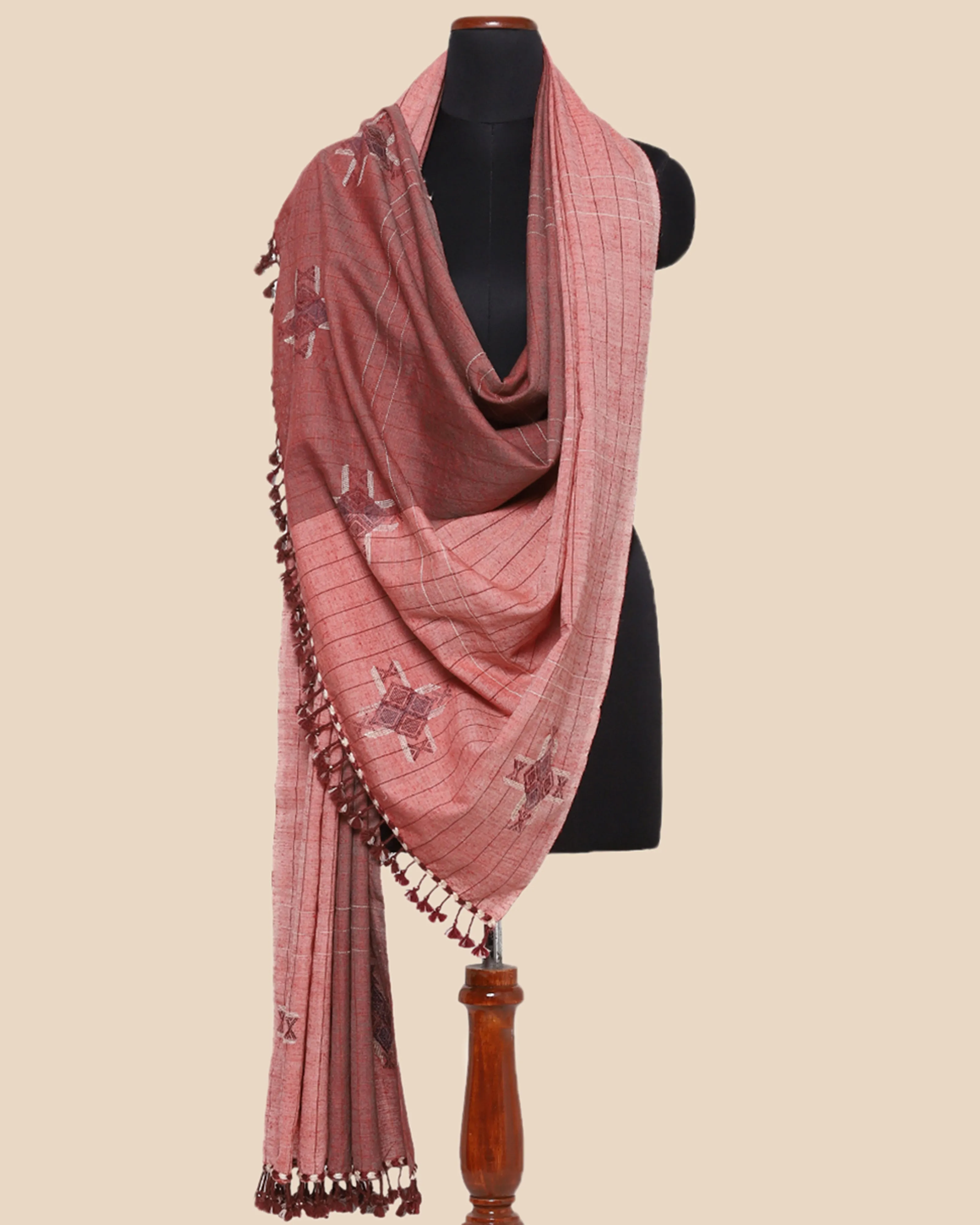 Rangmanch Extra Weft Wool Silk Shawl