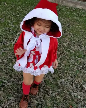Red Santa Claus Cape