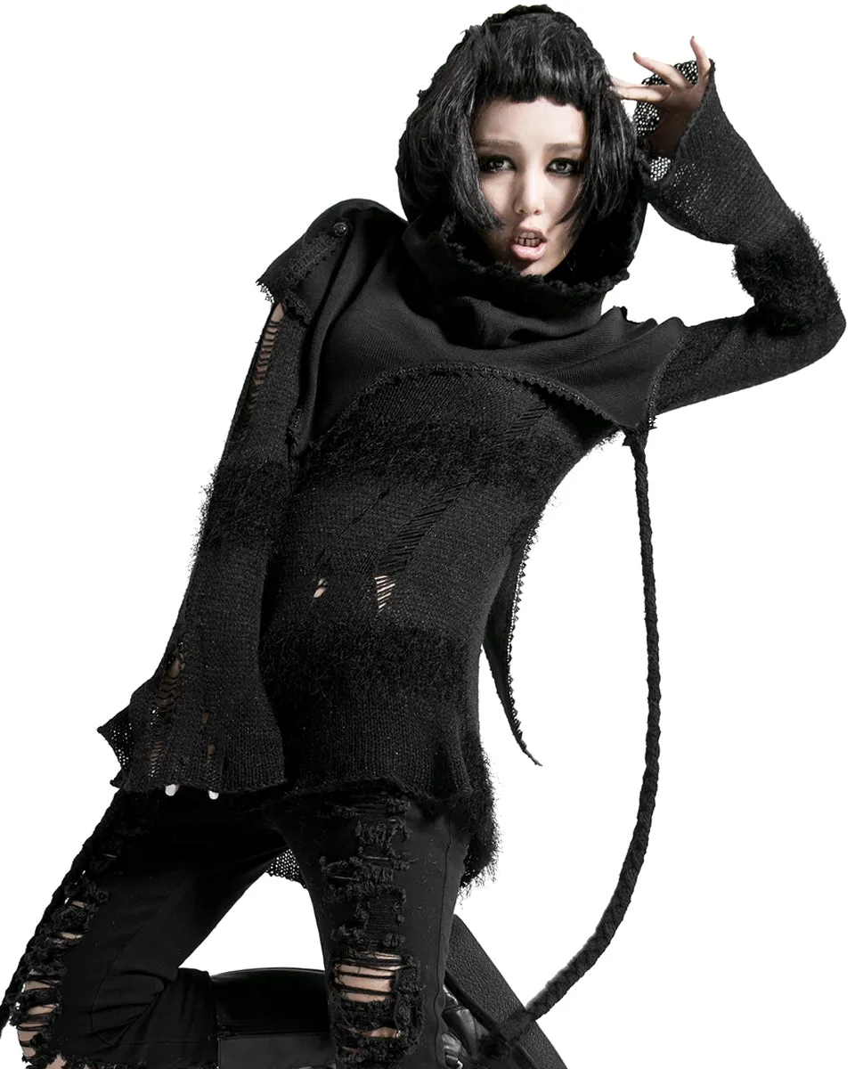 S-125 Womens Gothic Hooded Scarf Shawl