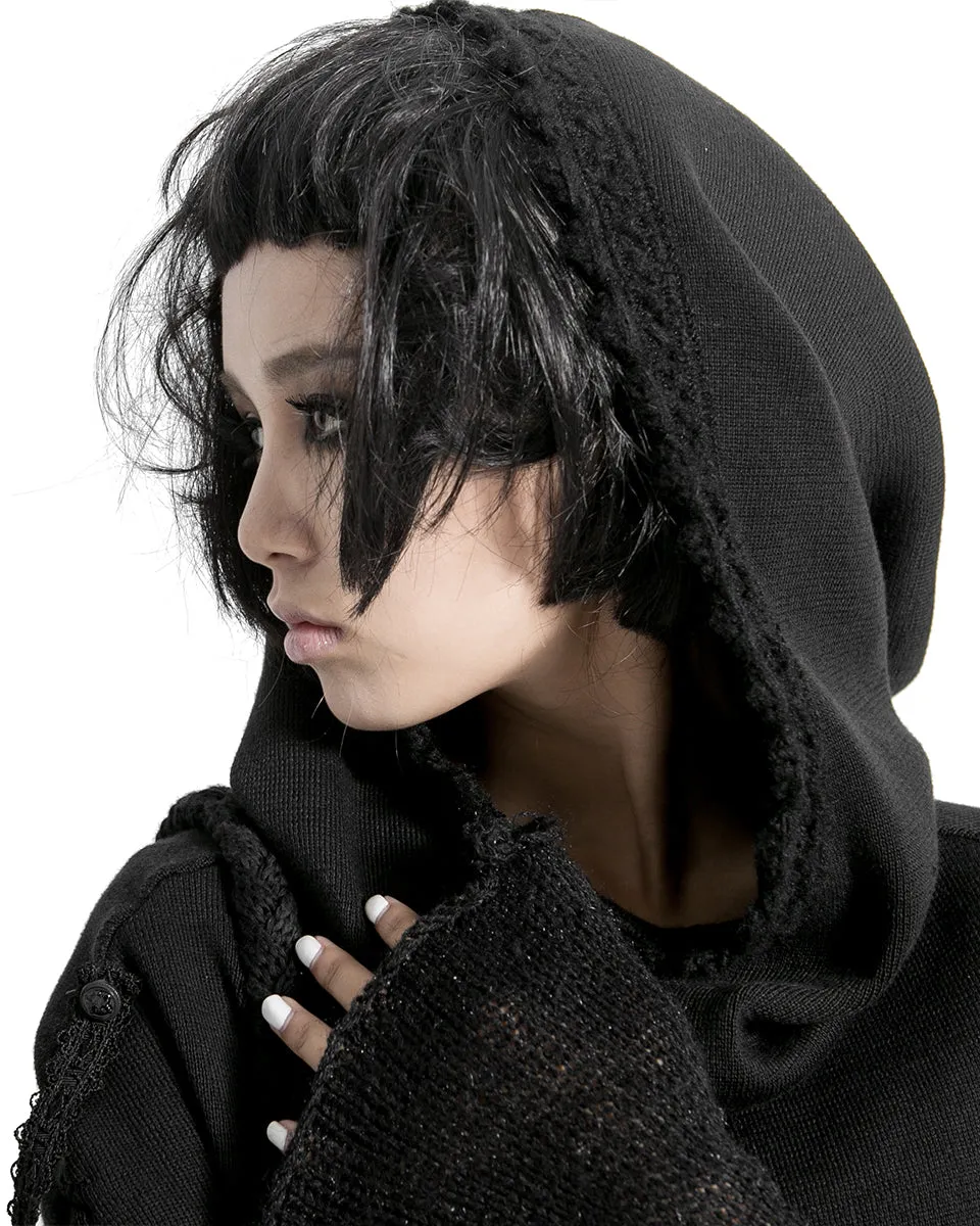 S-125 Womens Gothic Hooded Scarf Shawl