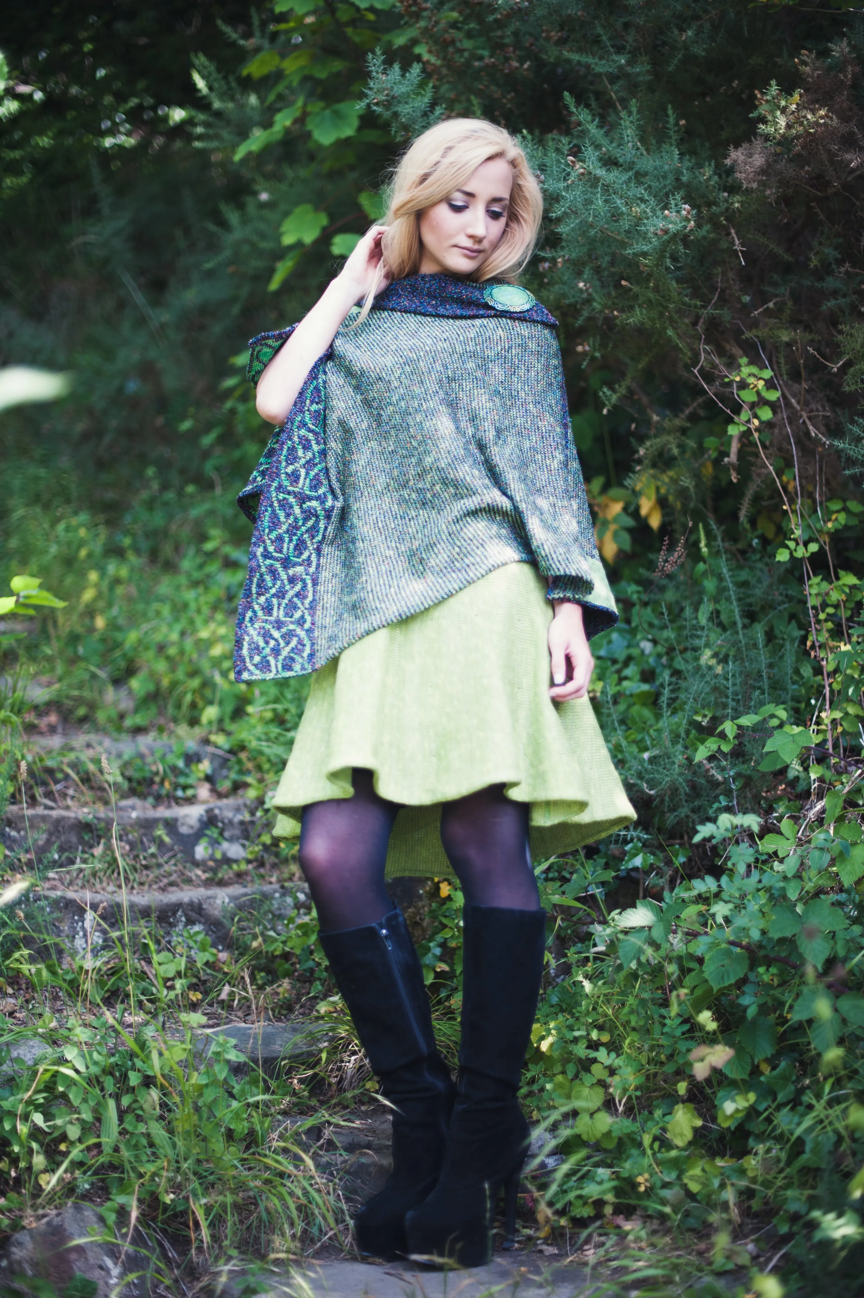 Silk & Linen Wallace Shawl