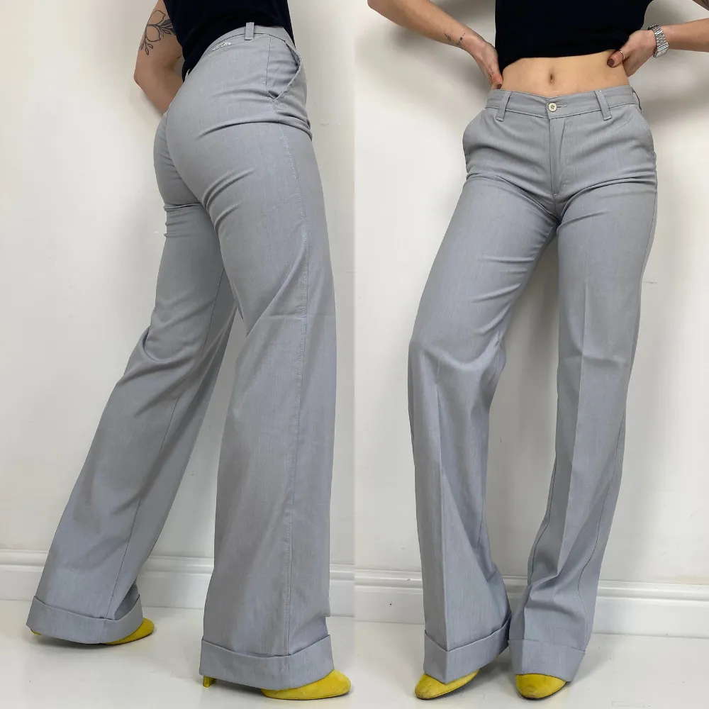 Smart Grey Trousers - SMALL