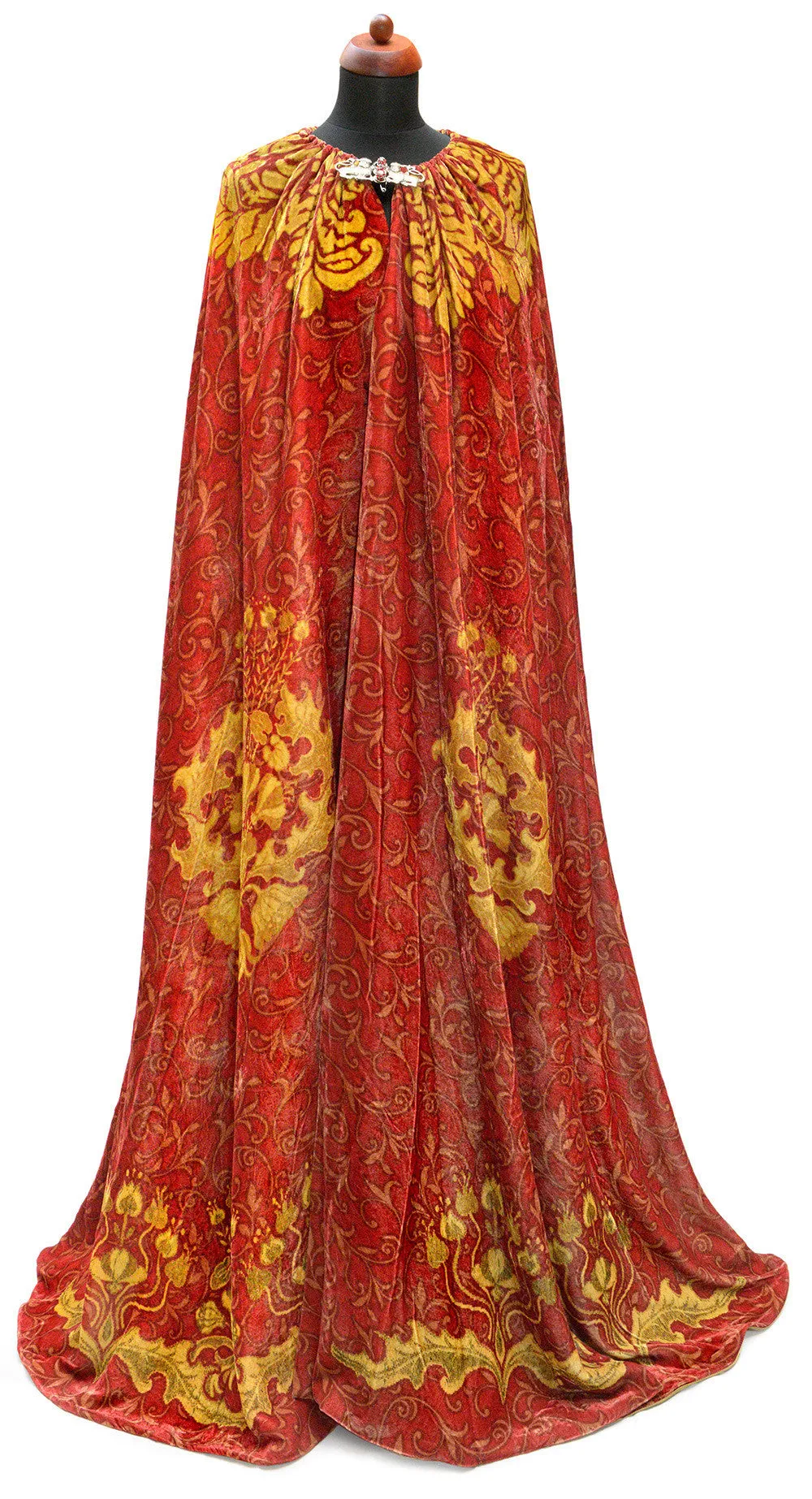 The Bohemian cloak. Art Nouveau patterns with optional Bohemian Lion on the back. Special order only.