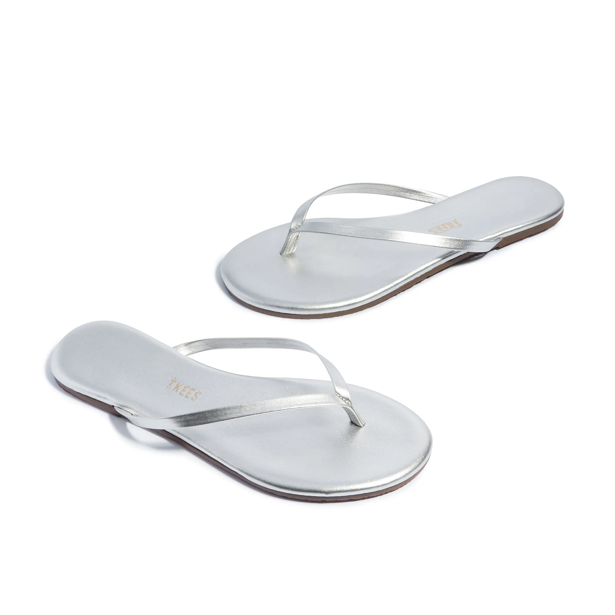 Tkees Lily metallics flip-flops from brazilian leather in Fairylust